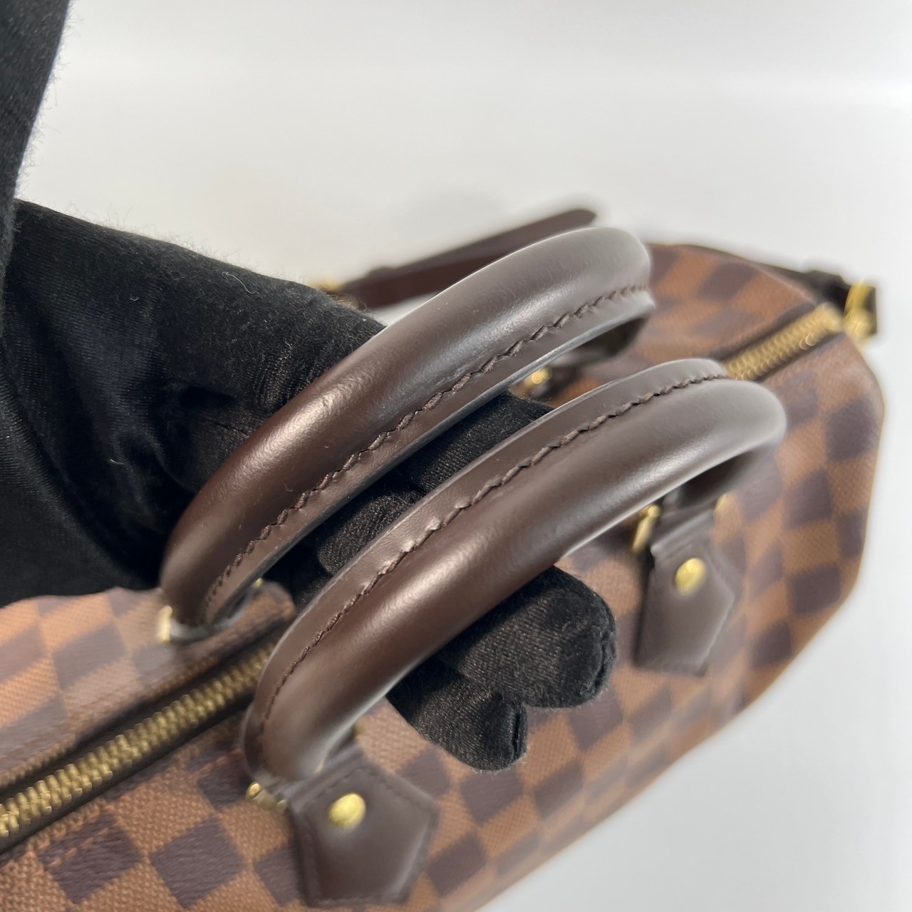 路易威登 LOUIS VUITTON Speedy Bandoulière  25 棕棋盤 手提 斜背 波士頓包 N41368  原廠盒子/防塵袋/背帶/鎖組