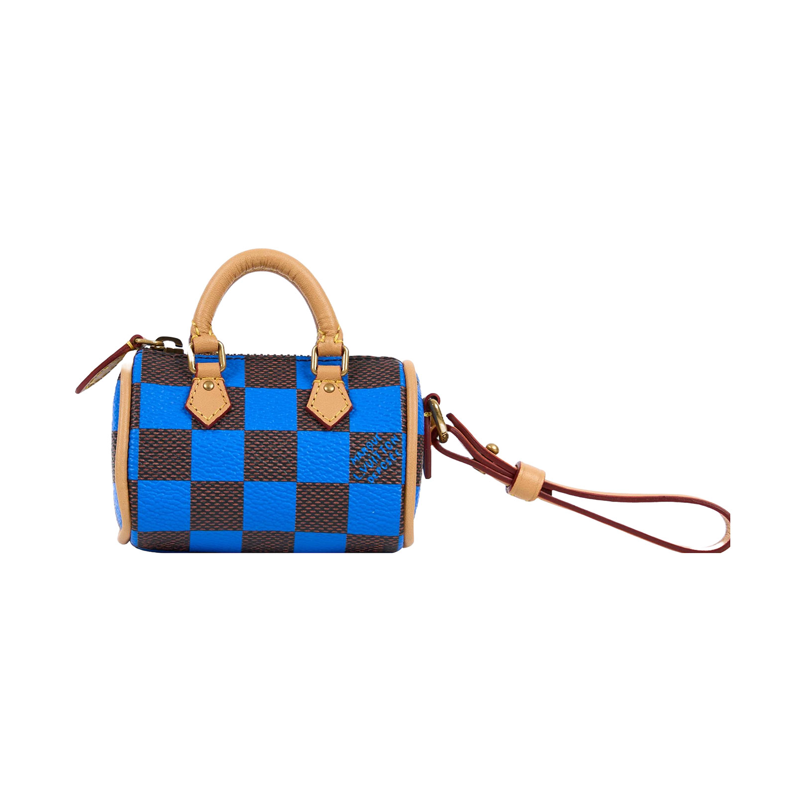 路易威登 LOUIS VUITTON Damier Pop Mini Speedy 手袋吊飾 M01693 晶片款  原廠盒子/防塵袋