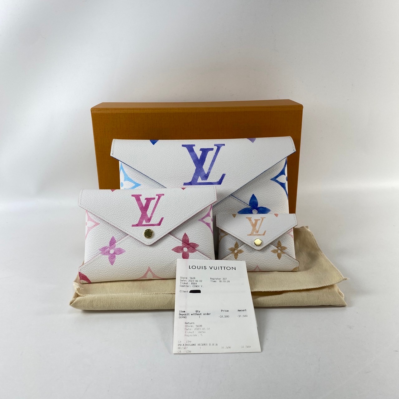 路易威登 LOUIS VUITTON Kirigami Pochette 手拿包 三合一 M82387 晶片款  原廠盒子/防塵袋/購買證明