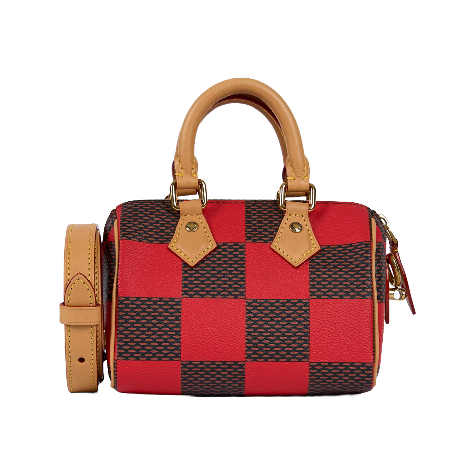 路易威登 LOUIS VUITTON Speedy 18 Bandoulière Damier Pop 波士頓包 手提包 N40611 晶片款  原廠盒子/防塵袋/背帶/鎖組/購買證明影本