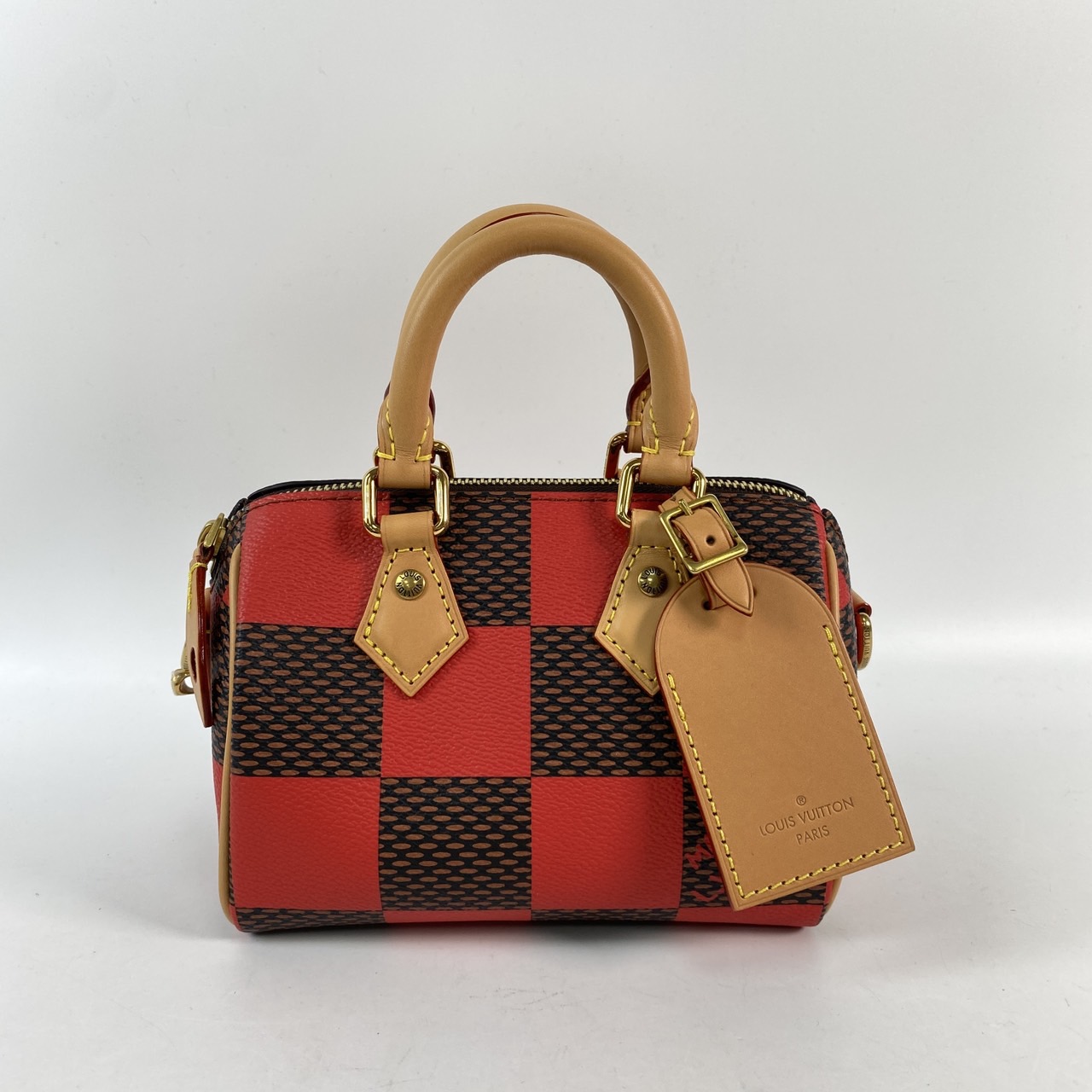 路易威登 LOUIS VUITTON Speedy 18 Bandoulière Damier Pop 波士頓包 手提包 N40611 晶片款  原廠盒子/防塵袋/背帶/鎖組/購買證明影本