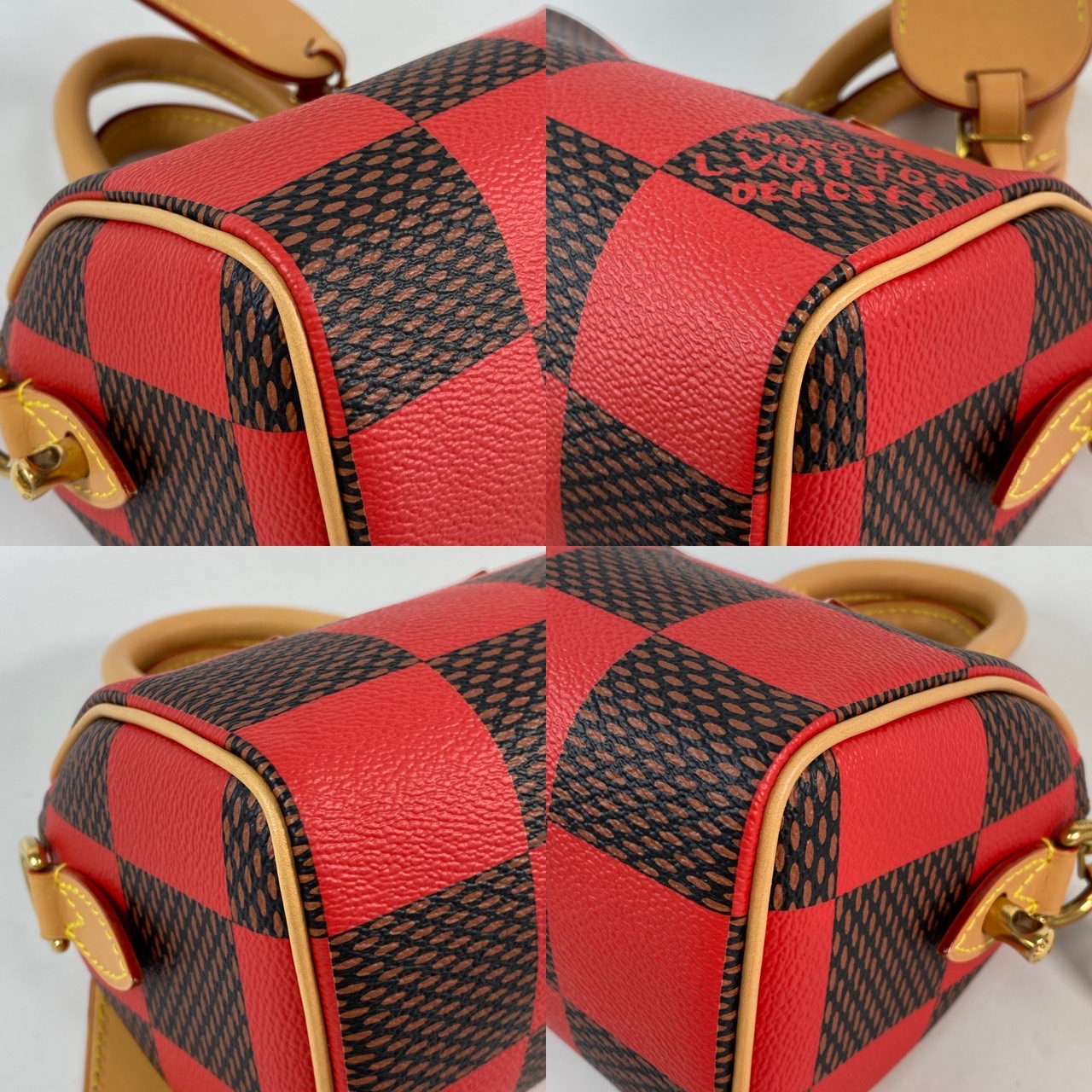 路易威登 LOUIS VUITTON Speedy 18 Bandoulière Damier Pop 波士頓包 手提包 N40611 晶片款  原廠盒子/防塵袋/背帶/鎖組/購買證明影本