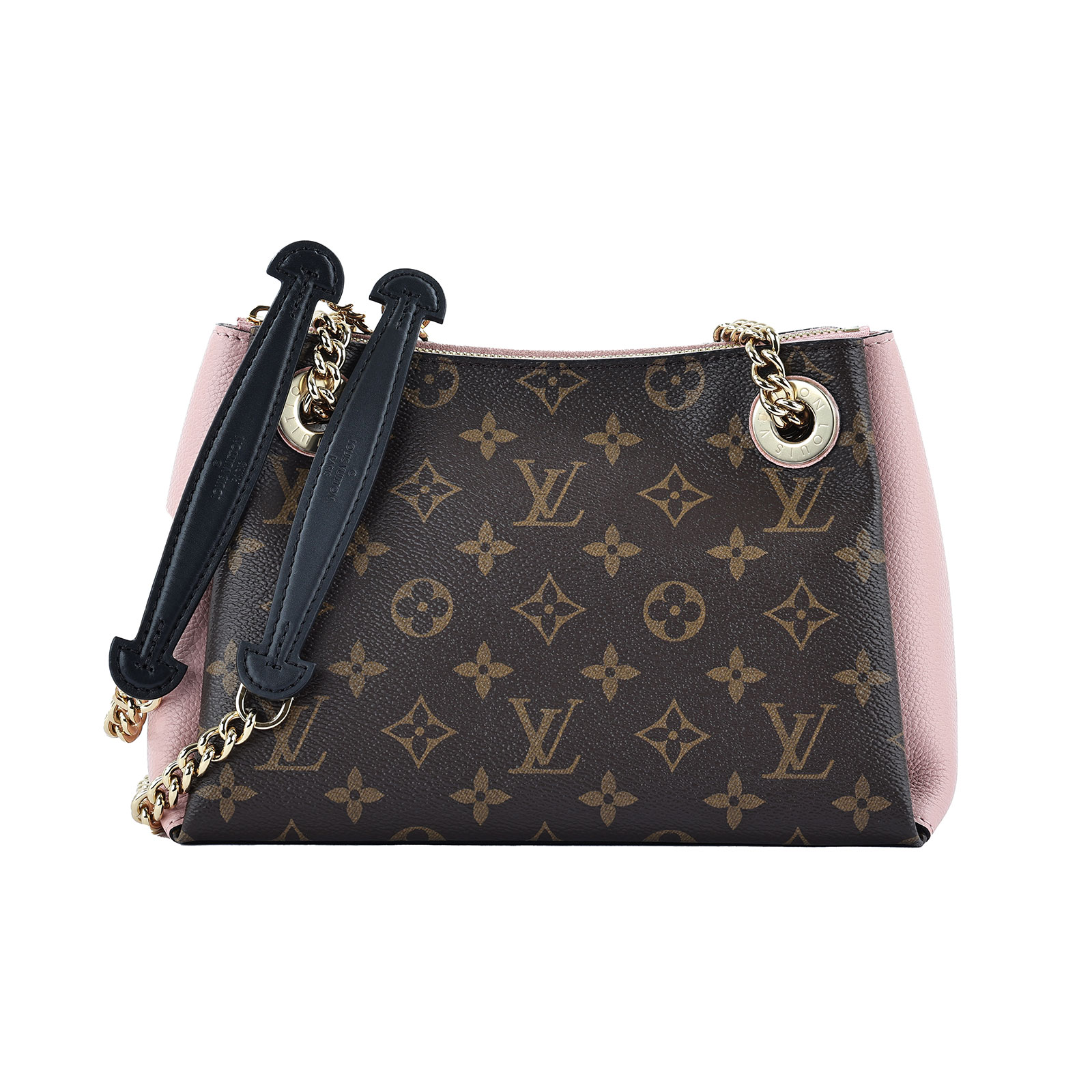 路易威登 LOUIS VUITTON Surene BB 雙鏈包 M43777 原花拼粉SURENE鍊包BB 防塵袋