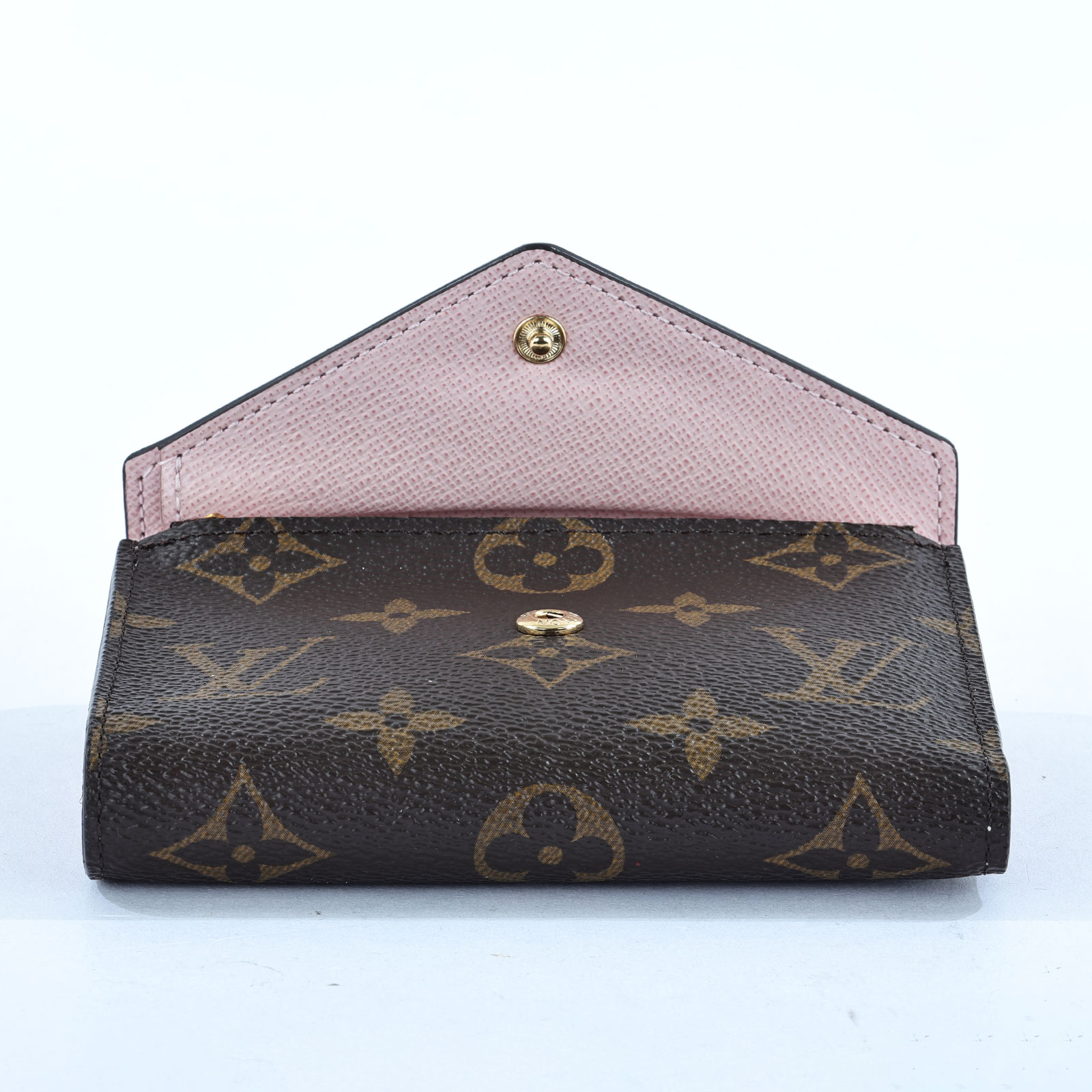 路易威登 LOUIS VUITTON Victorine 錢包 塗層帆布 芭蕾粉色 M62360 原花粉VICTORINE短夾 原廠盒子