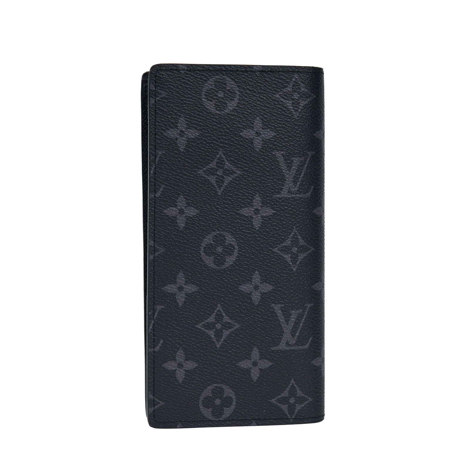 路易威登 LOUIS VUITTON Brazza 錢包 Monogram Eclipse 帆布 長夾 M61697 晶片款  原廠盒子/防塵袋/購買證明影本