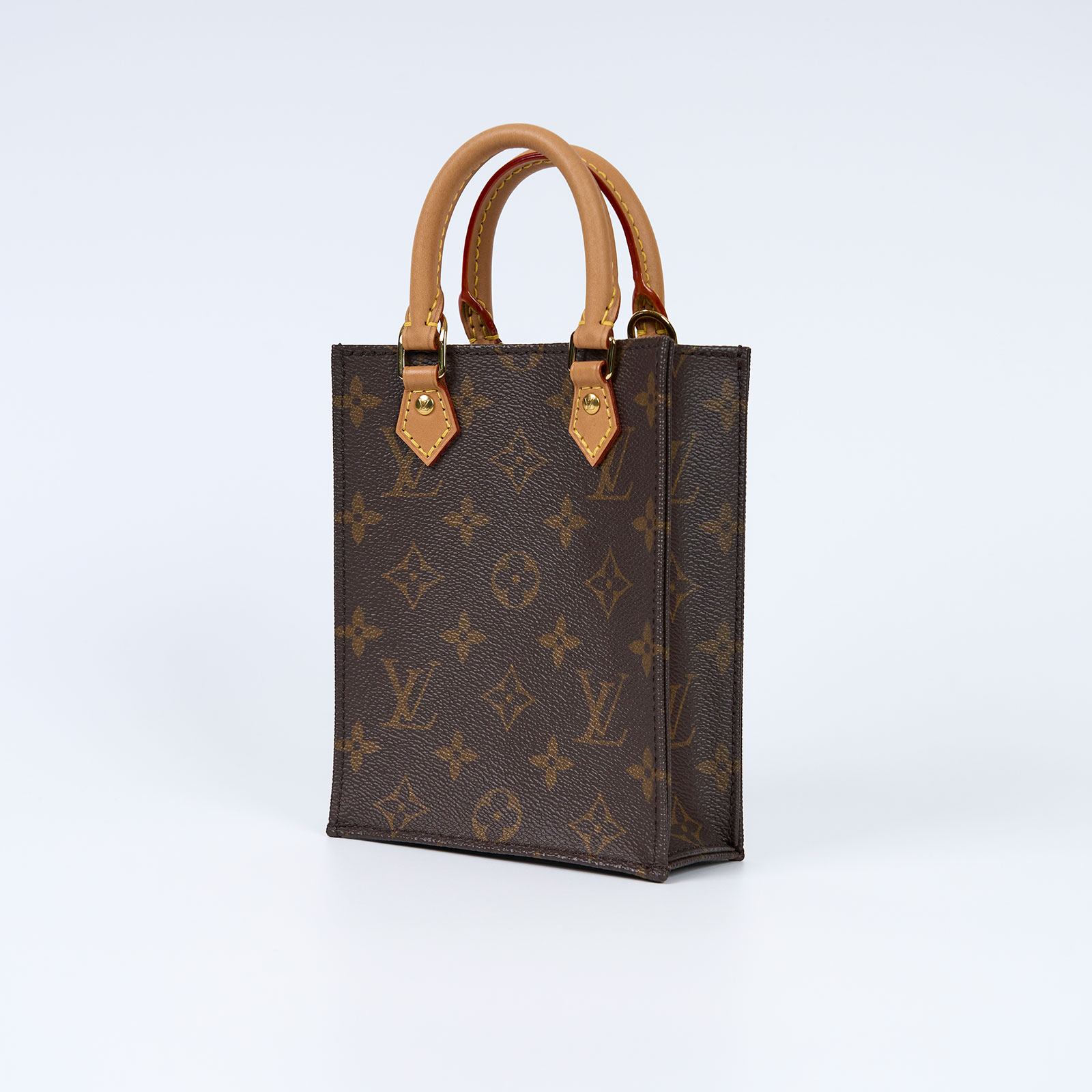 路易威登 LOUIS VUITTON Petit Sac Plat 經典帆布 斜背包 M69442 晶片款  原廠盒子/背帶
