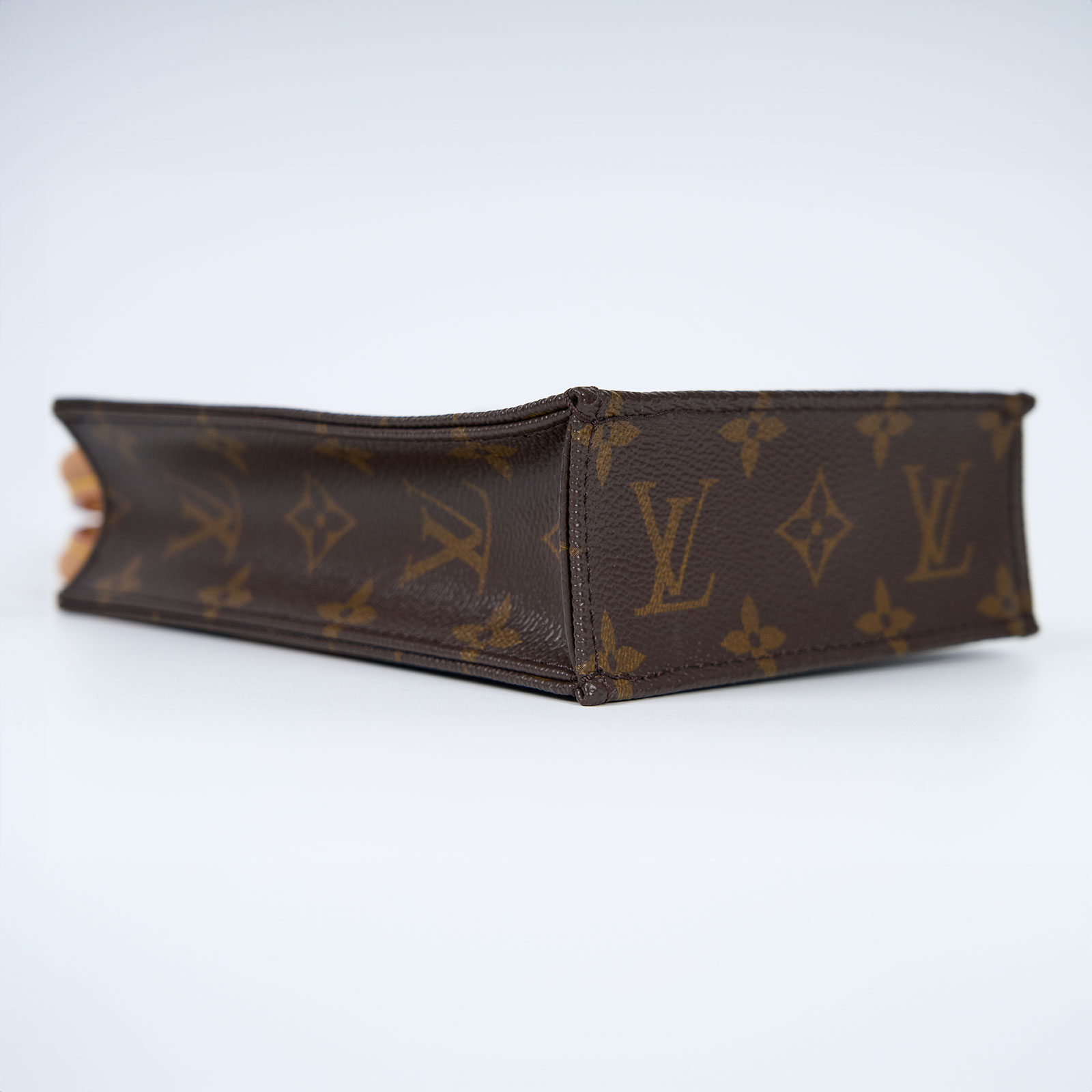 路易威登 LOUIS VUITTON Petit Sac Plat 經典帆布 斜背包 M69442 晶片款  原廠盒子/背帶