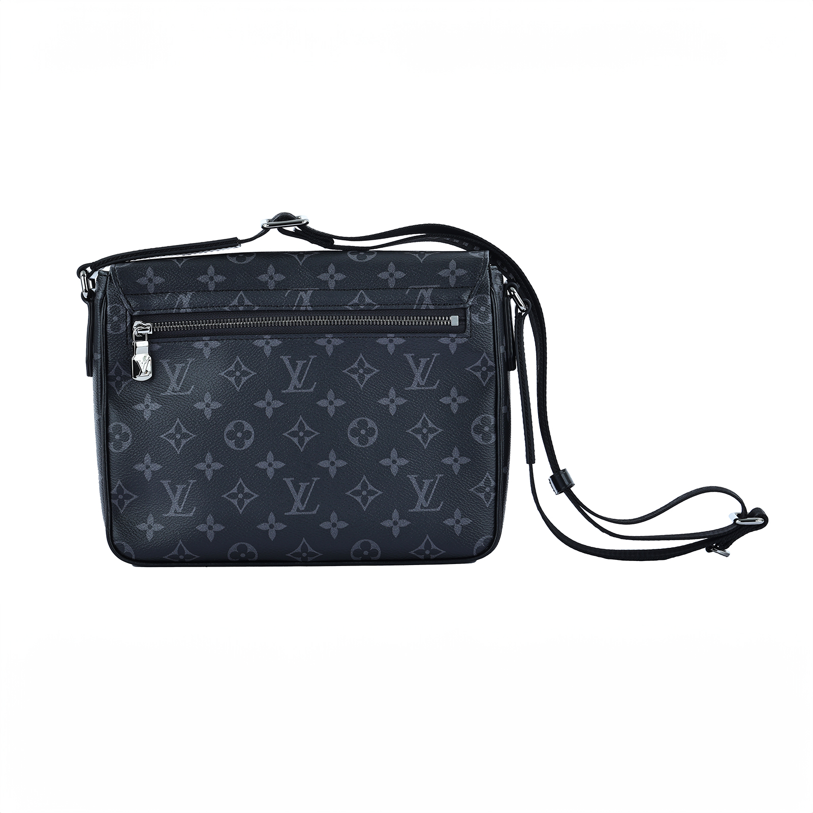 路易威登 LOUIS VUITTON District PM 肩背包 Eclipse帆布 黑色 M46255 晶片款  原廠盒子/防塵袋