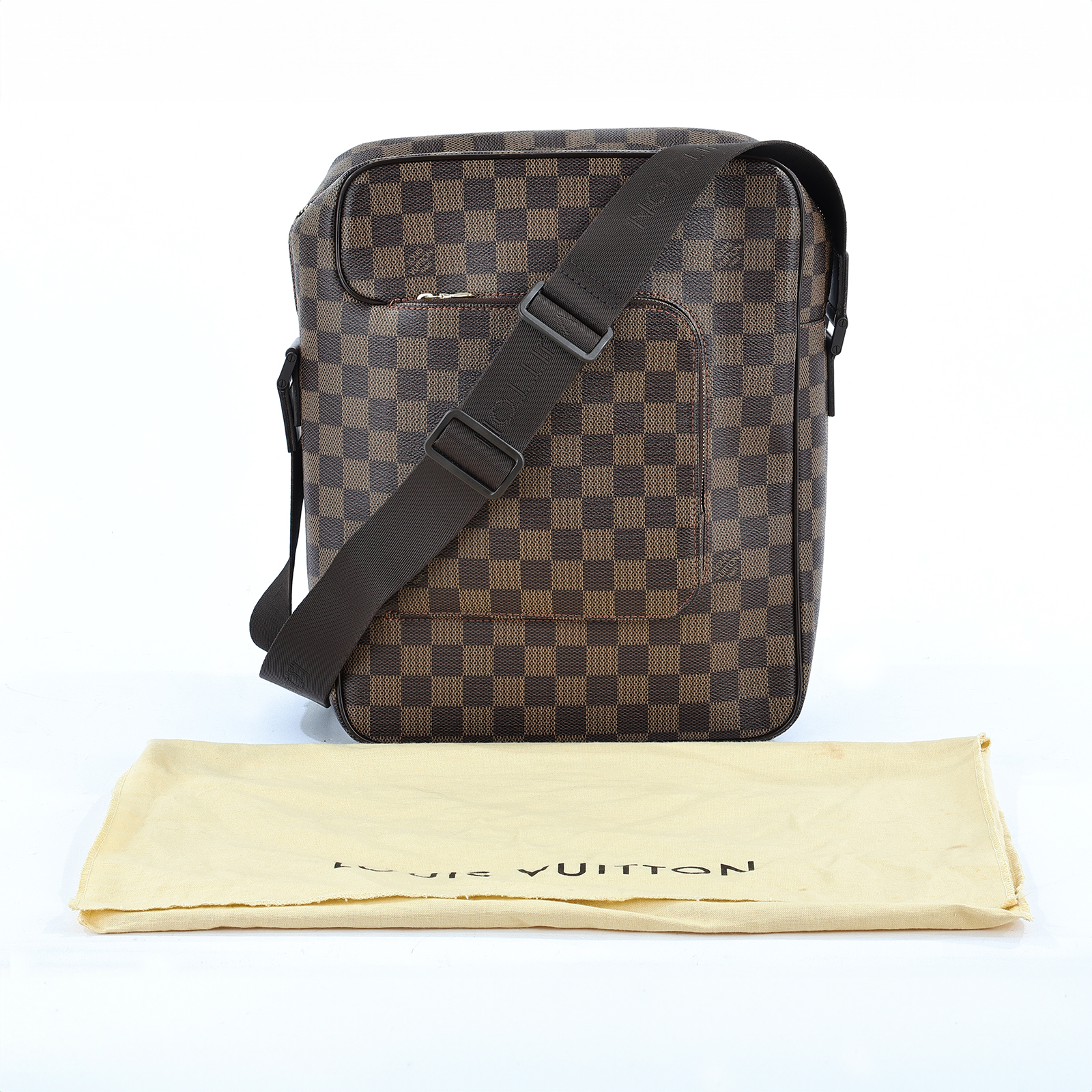 路易威登 LOUIS VUITTON Olav MM 斜背包 棋盤格 N41441 棕棋盤格OLAV MM 防塵袋