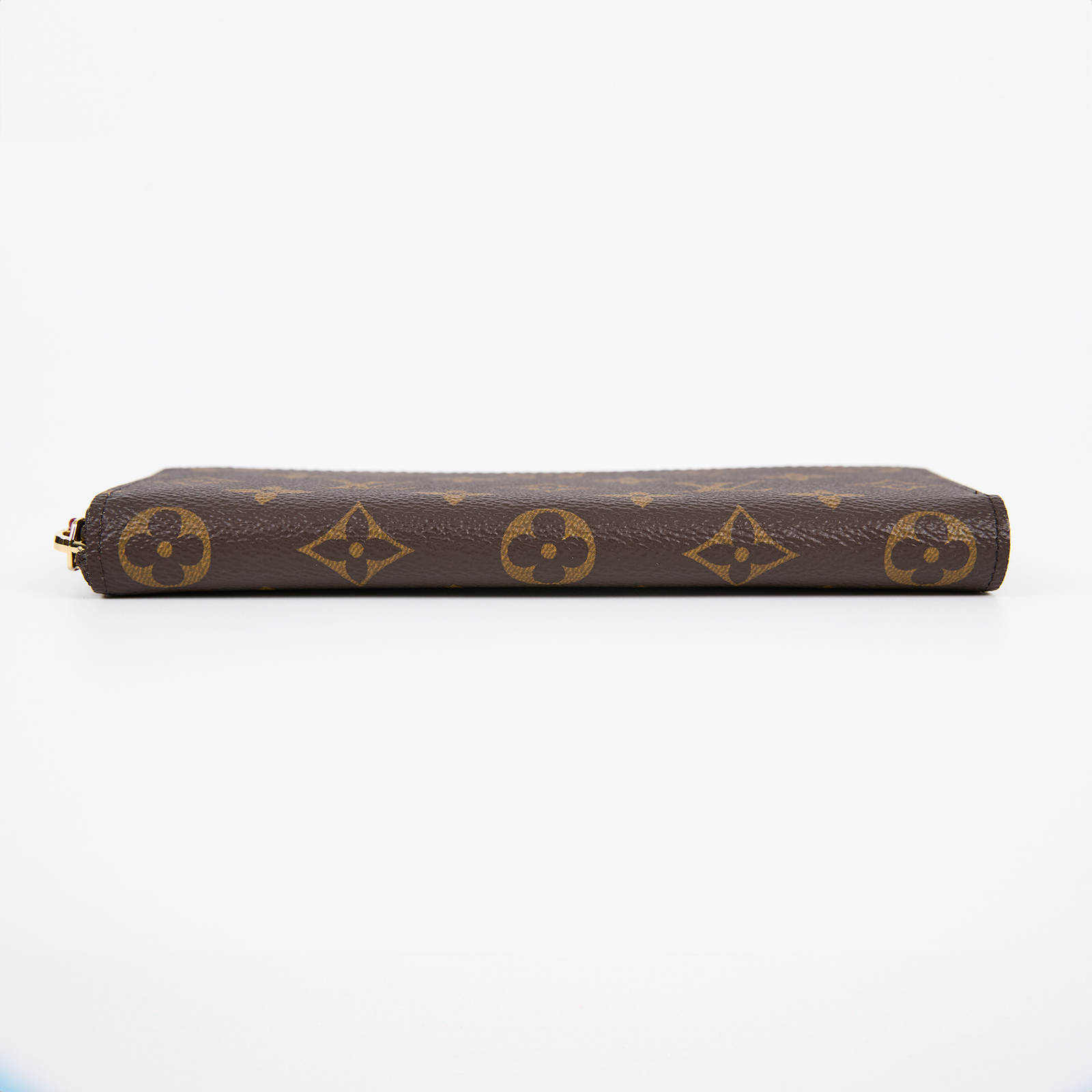 路易威登 LOUIS VUITTON Clémence 錢包 拉鍊 長夾 經典帆布 紫紅色 M60742 晶片款 原花CLEMENCE拉鍊長夾 防塵袋