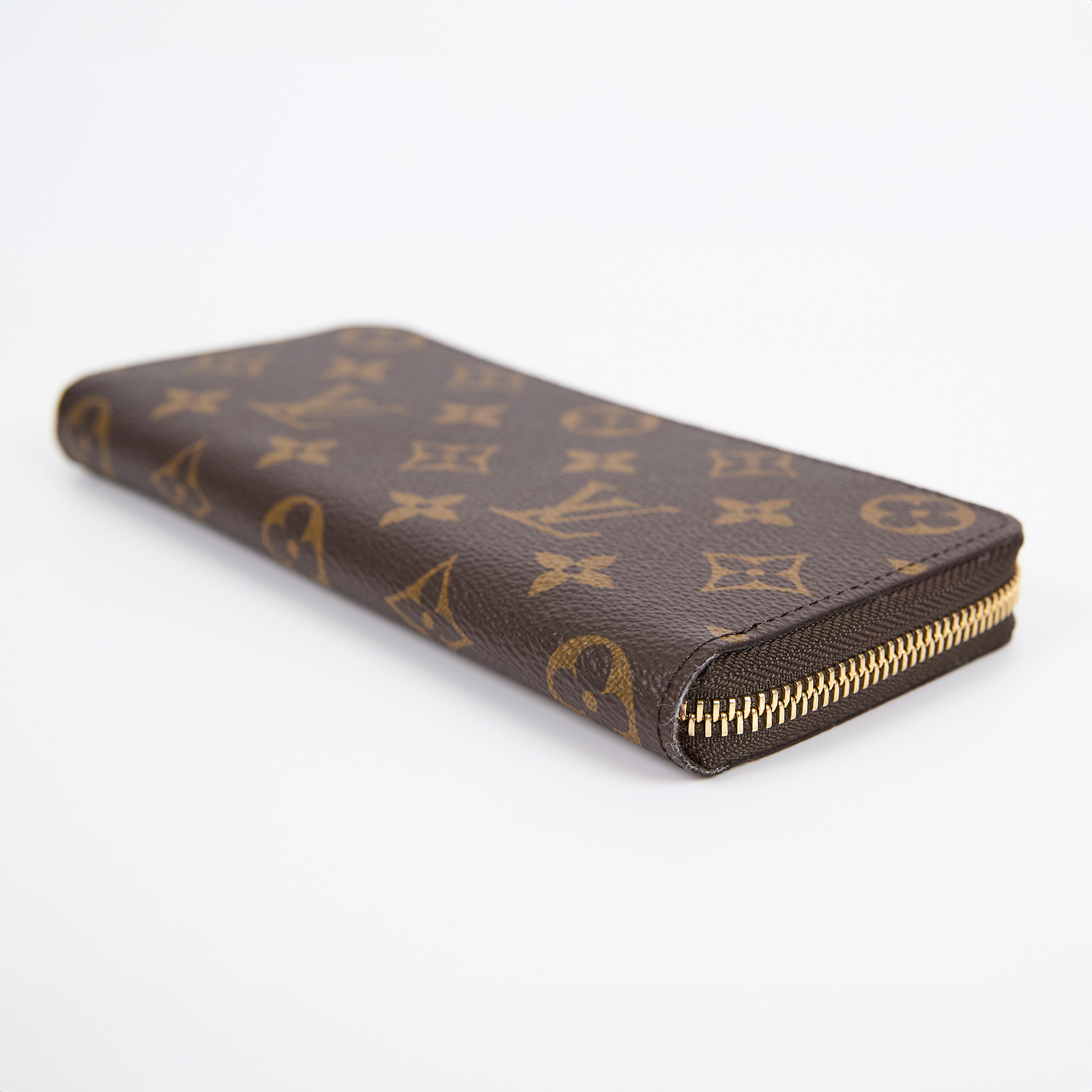 路易威登 LOUIS VUITTON Clémence 錢包 拉鍊 長夾 經典帆布 紫紅色 M60742 晶片款 原花CLEMENCE拉鍊長夾 防塵袋