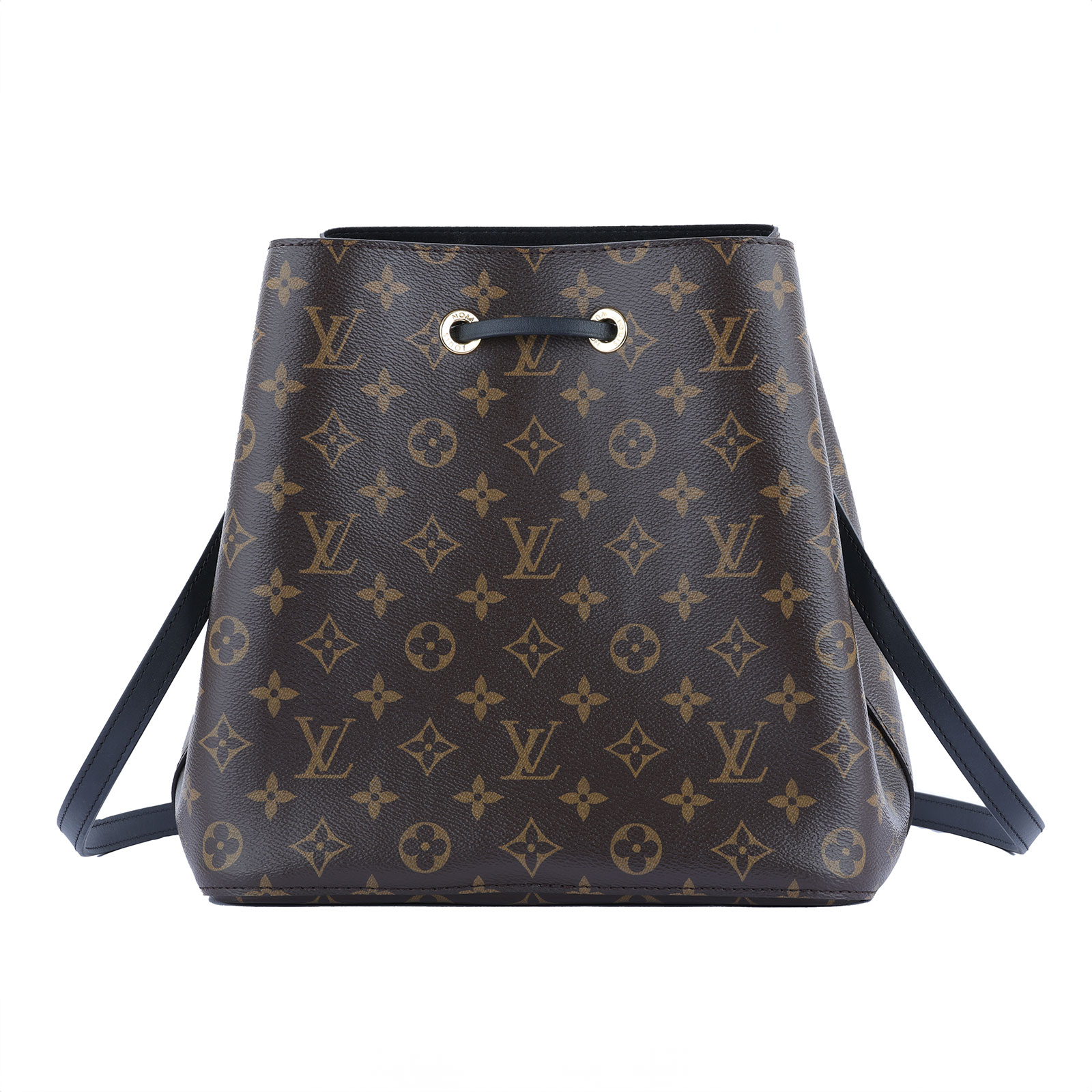 路易威登 LOUIS VUITTON NéoNoé MM 原花 束口水桶包 M44020 晶片款 ☆黑原花NEONOE水桶包 防塵袋/購買證明