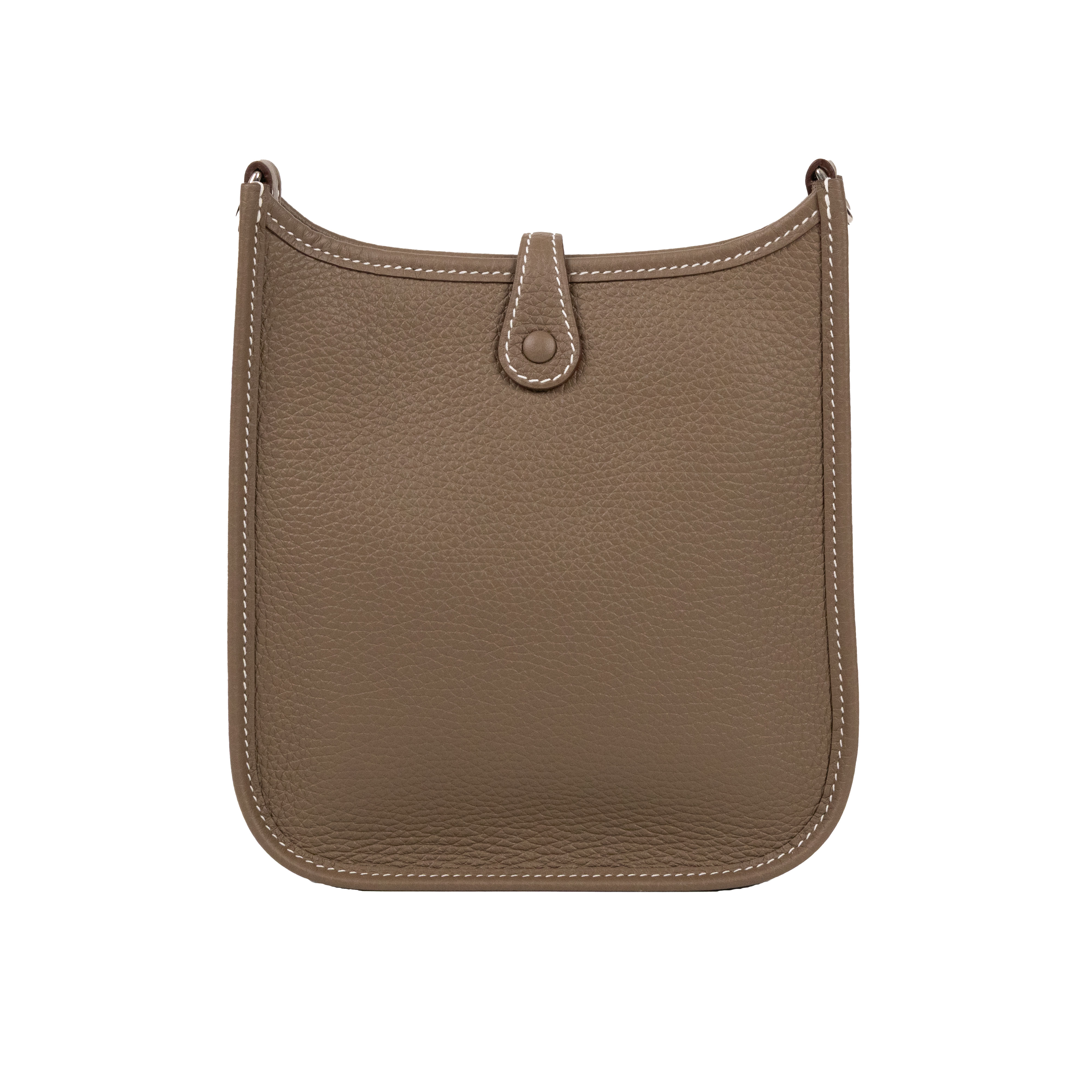 愛馬仕 Hermès Evelyne Bag Mini 伊芙琳包 Evelyne 16 EV16 B刻 B刻 大象灰EVELYNE MINI 銀釦 原廠盒子