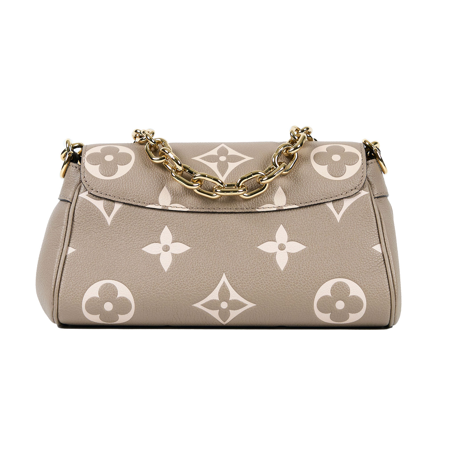 路易威登 LOUIS VUITTON Favorite 長型 肩背包 柔軟粒面皮革 斑鳩灰色 奶油色 M45836 晶片款  原廠盒子/防塵袋/背帶/台灣購買證明