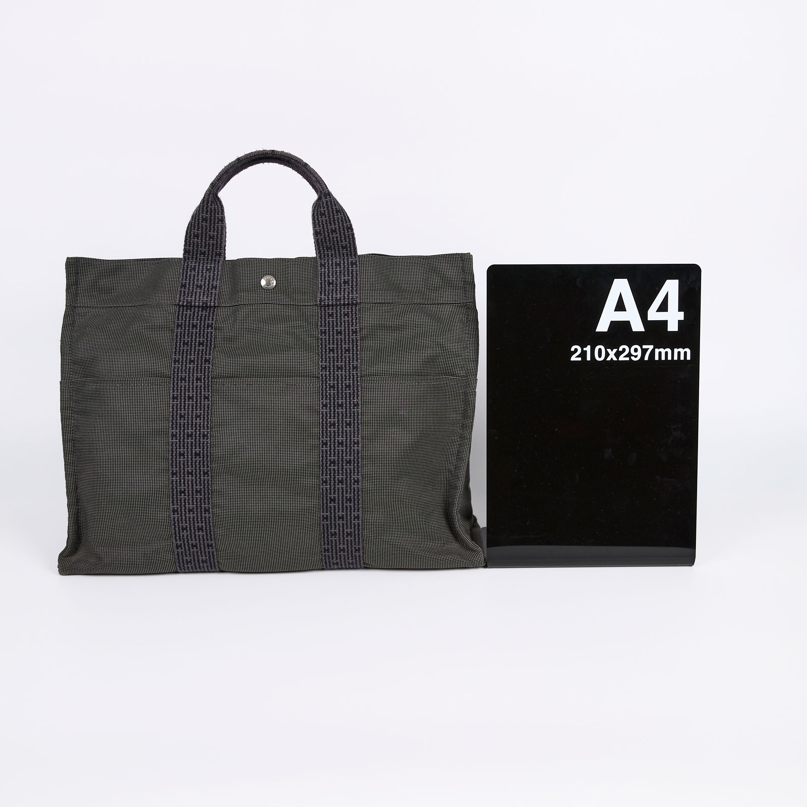 愛馬仕 Hermès Ale Line  MM 手提包   ALELINEMM  Aleline　灰帆布托特包 防塵袋