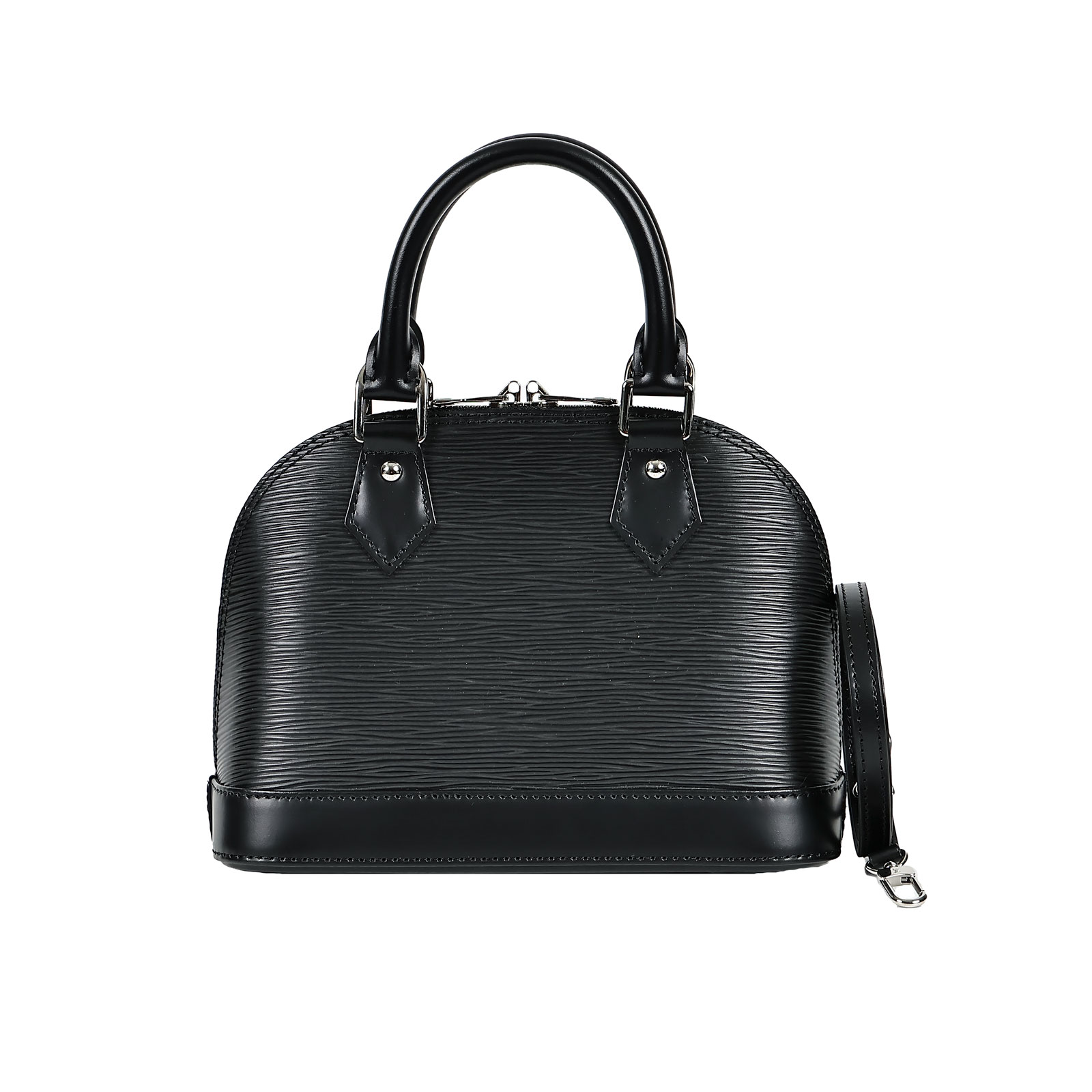 路易威登 LOUIS VUITTON EPI Alma BB 可斜背 手提包 M40862 晶片款 黑EPI ALMA BB 防塵袋/鎖組/背帶
