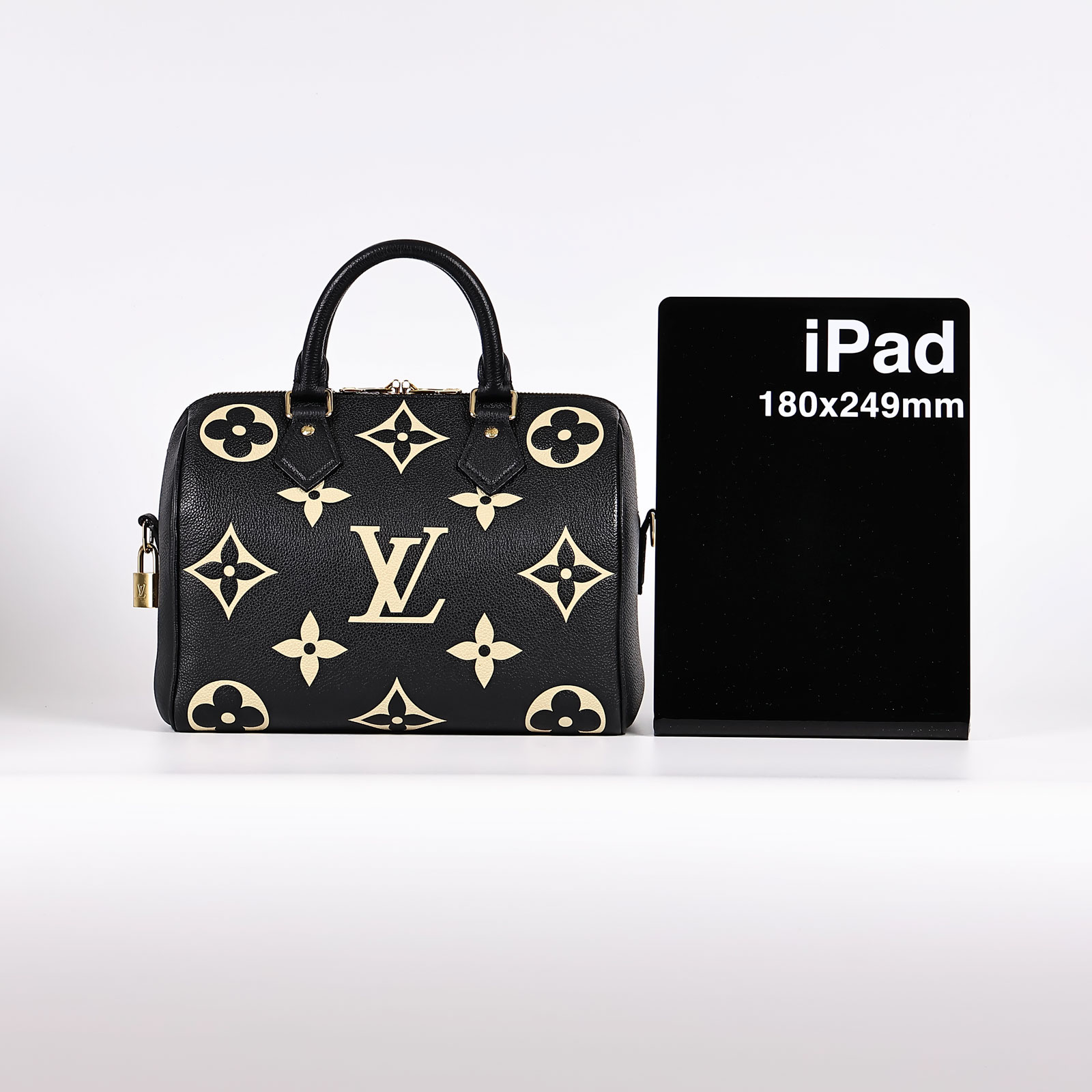 路易威登 LOUIS VUITTON Speedy Bandoulière  25 雙色 手提 斜背 波士頓包 M58947 晶片款  原廠盒子/鎖/無鑰匙/無背帶/有放置氣味