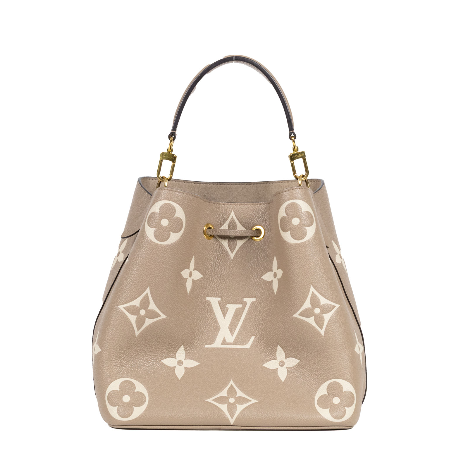路易威登 LOUIS VUITTON NéoNoé MM 雙色 束口水桶包 M45555 晶片款 ☆斑鳩灰NEONOE MM 內袋/背帶