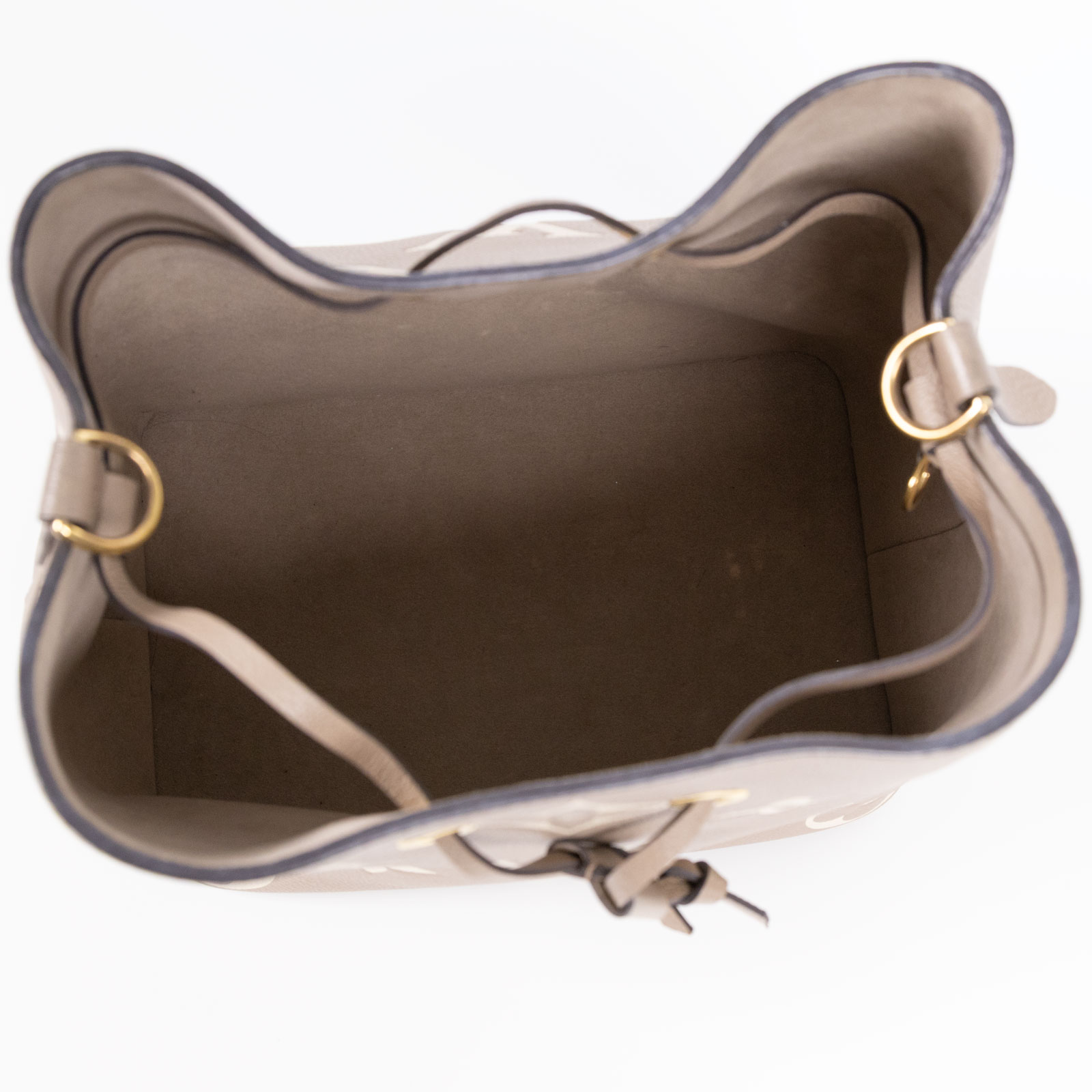 路易威登 LOUIS VUITTON NéoNoé MM 雙色 束口水桶包 M45555 晶片款 ☆斑鳩灰NEONOE MM 內袋/背帶