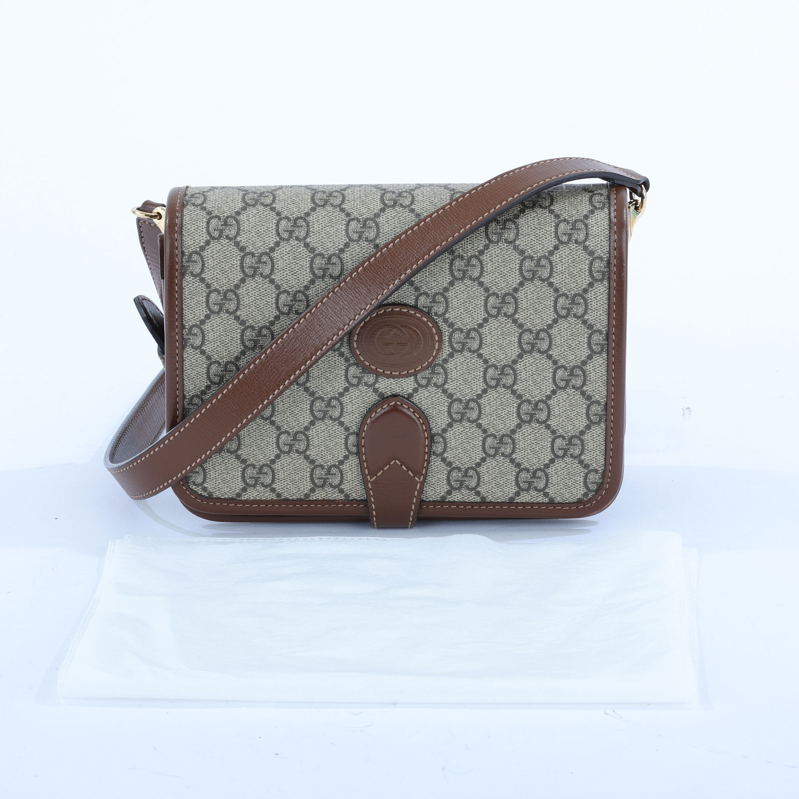 古馳 GUCCI Interlocking G 迷你 斜揹袋 671620 RETRO馬鞍包 無附屬品