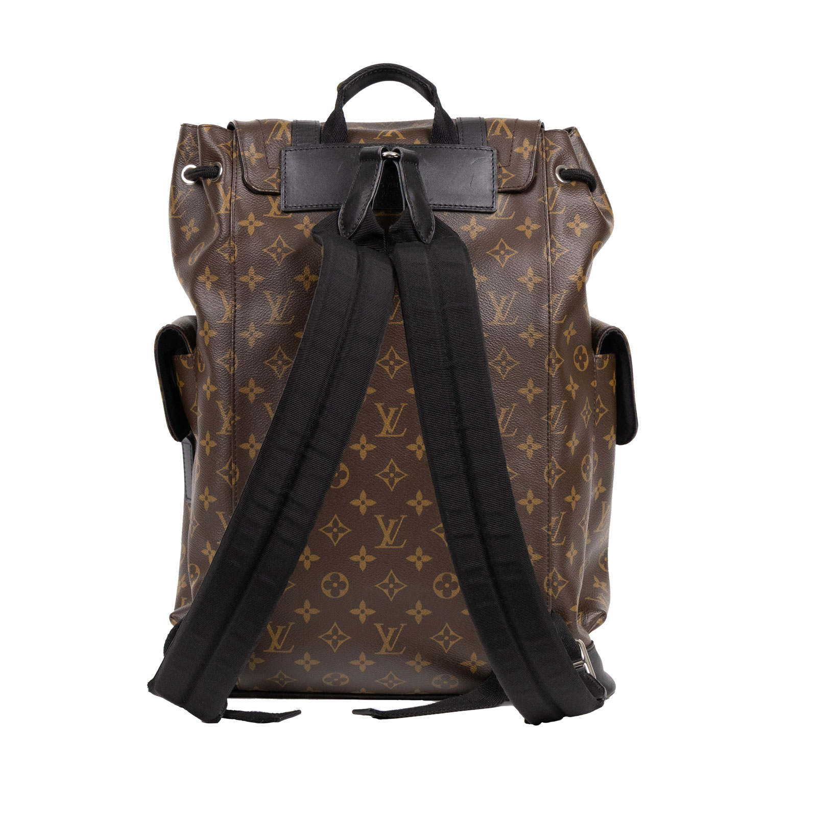路易威登 LOUIS VUITTON Christopher MM 後背包 經典帆布 M43735 ☆原花CHRISTOPHER後背包 原廠盒子/防塵袋