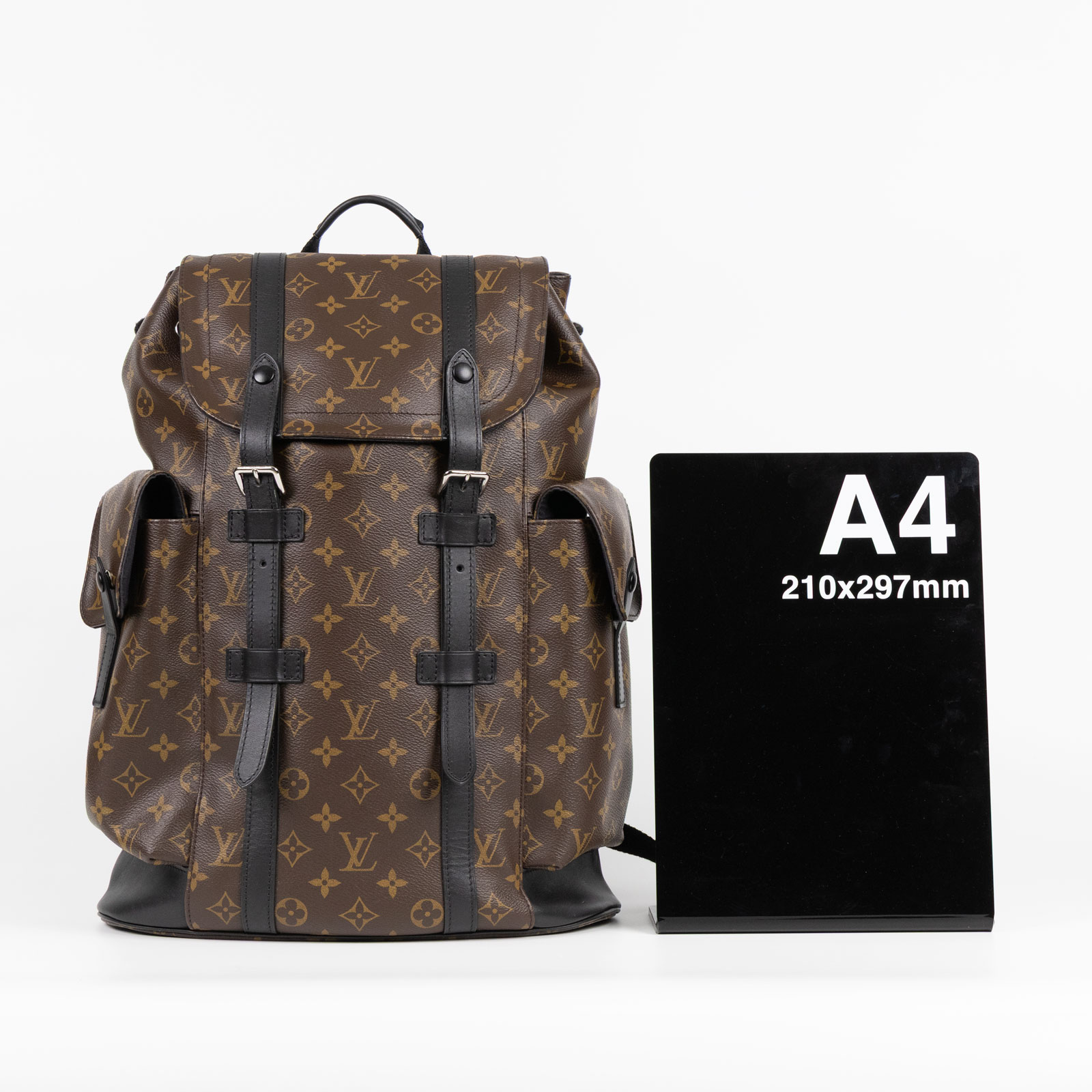 路易威登 LOUIS VUITTON Christopher MM 後背包 經典帆布 M43735 ☆原花CHRISTOPHER後背包 原廠盒子/防塵袋