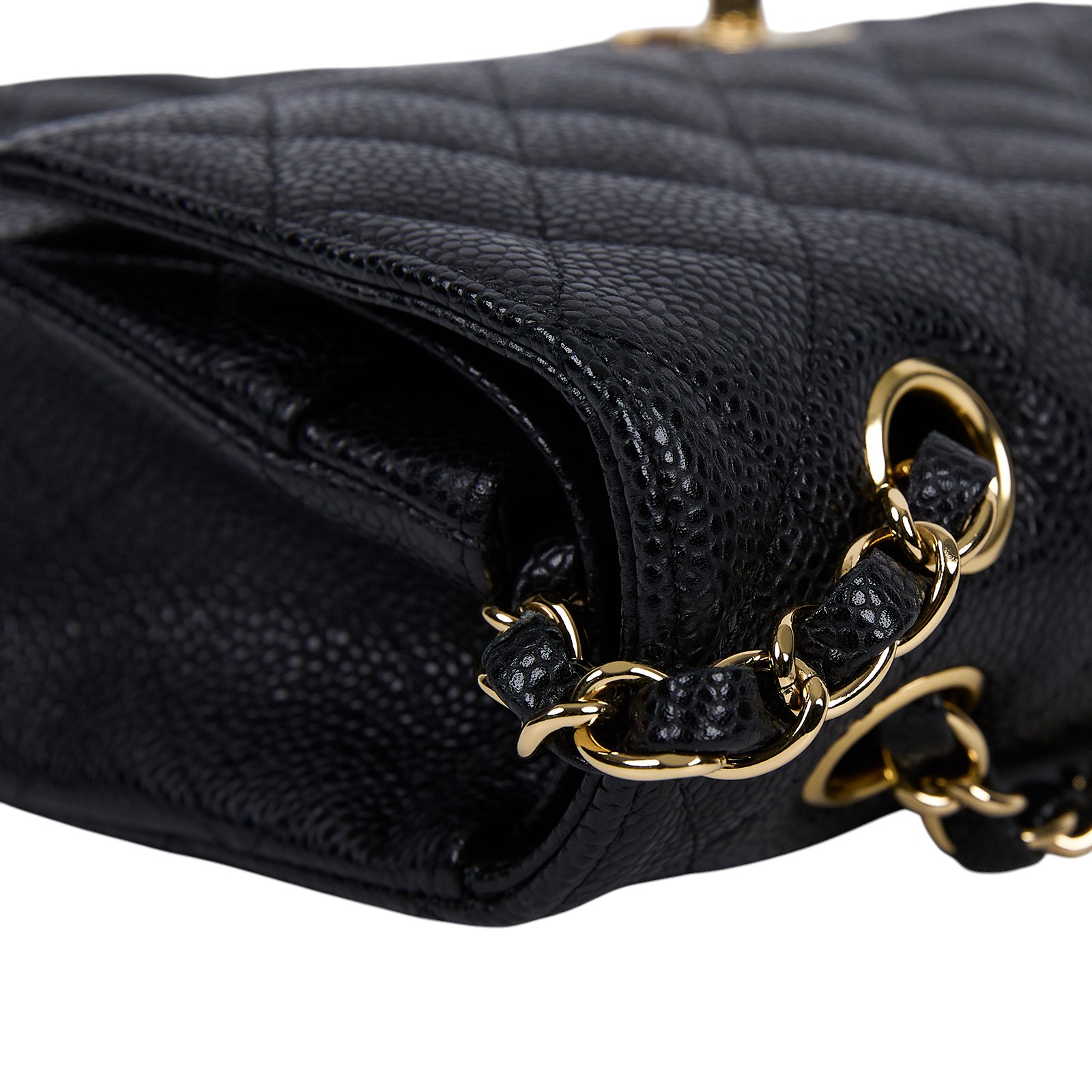 香奈兒 CHANEL CF 經典 11.12 口蓋包 A01112 11開黑金荔枝COCO25 原廠盒子/防塵袋/保證卡