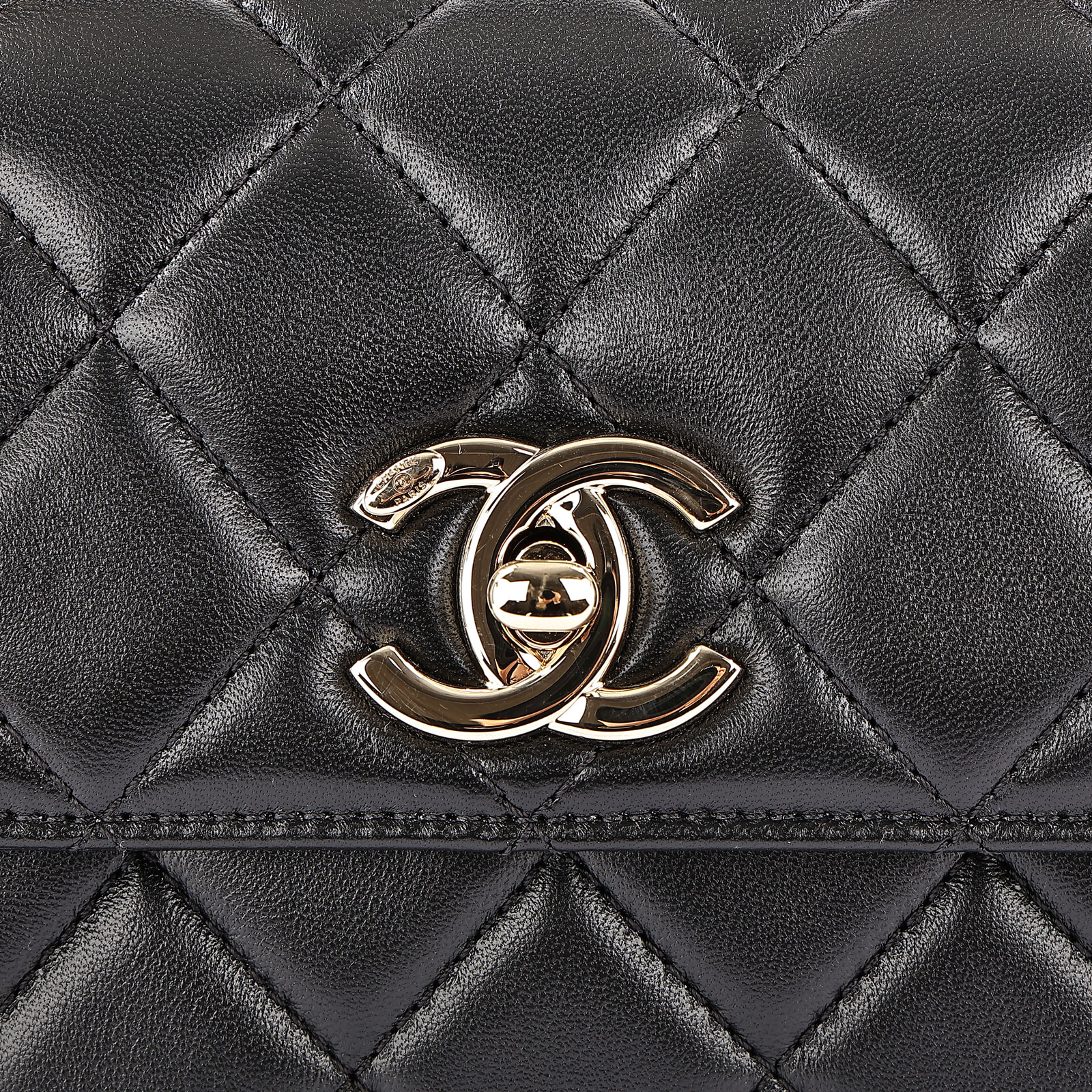 香奈兒 CHANEL Trendy CC 迷你 手把 口蓋包 AS4654 晶片款 黑羊TRENDY CC MINI 原廠盒子/防塵袋