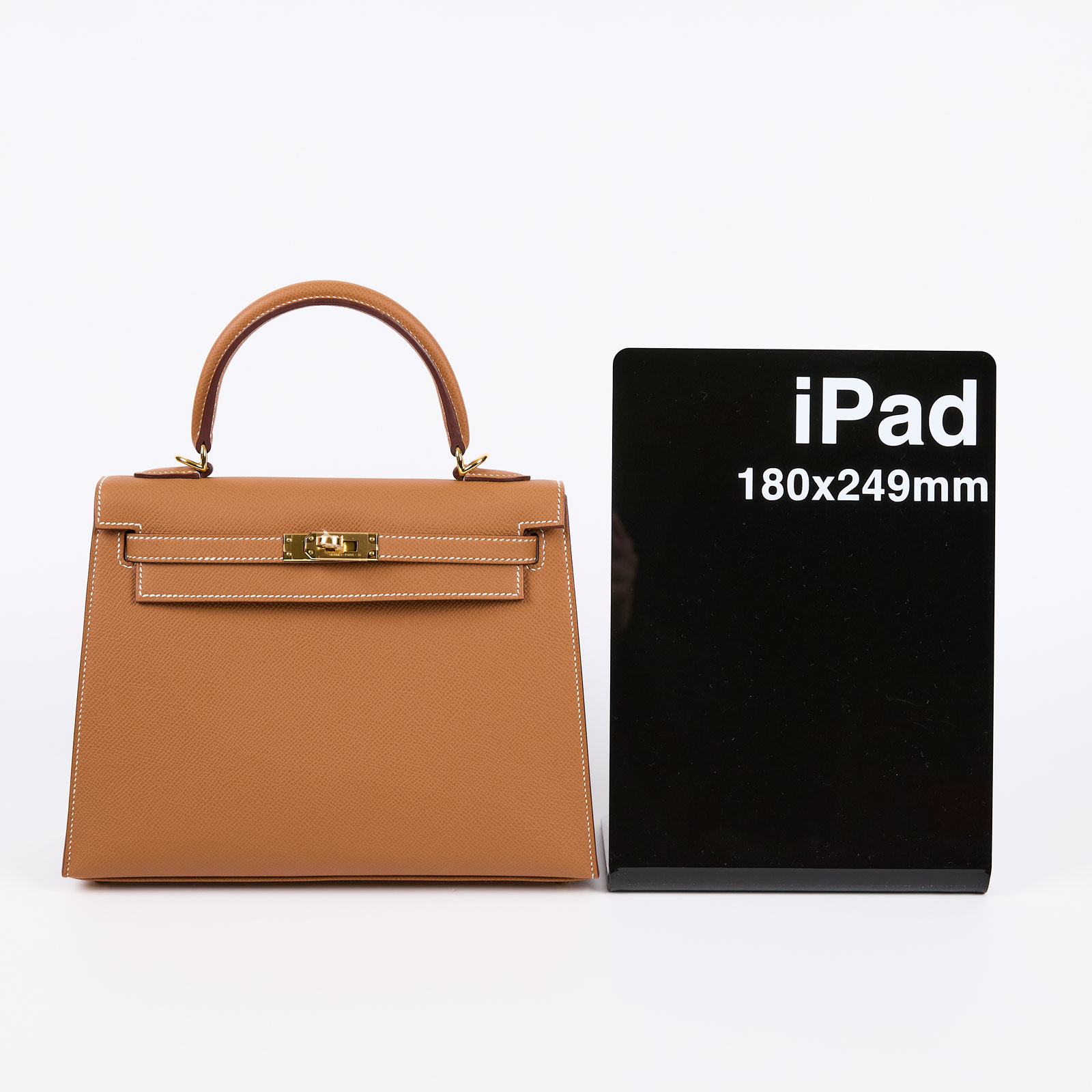 愛馬仕 Hermès Kelly Bag 凱莉包 25 KL25 W刻/WAS680IX  防塵袋/原廠盒子/鎖組/購買證明