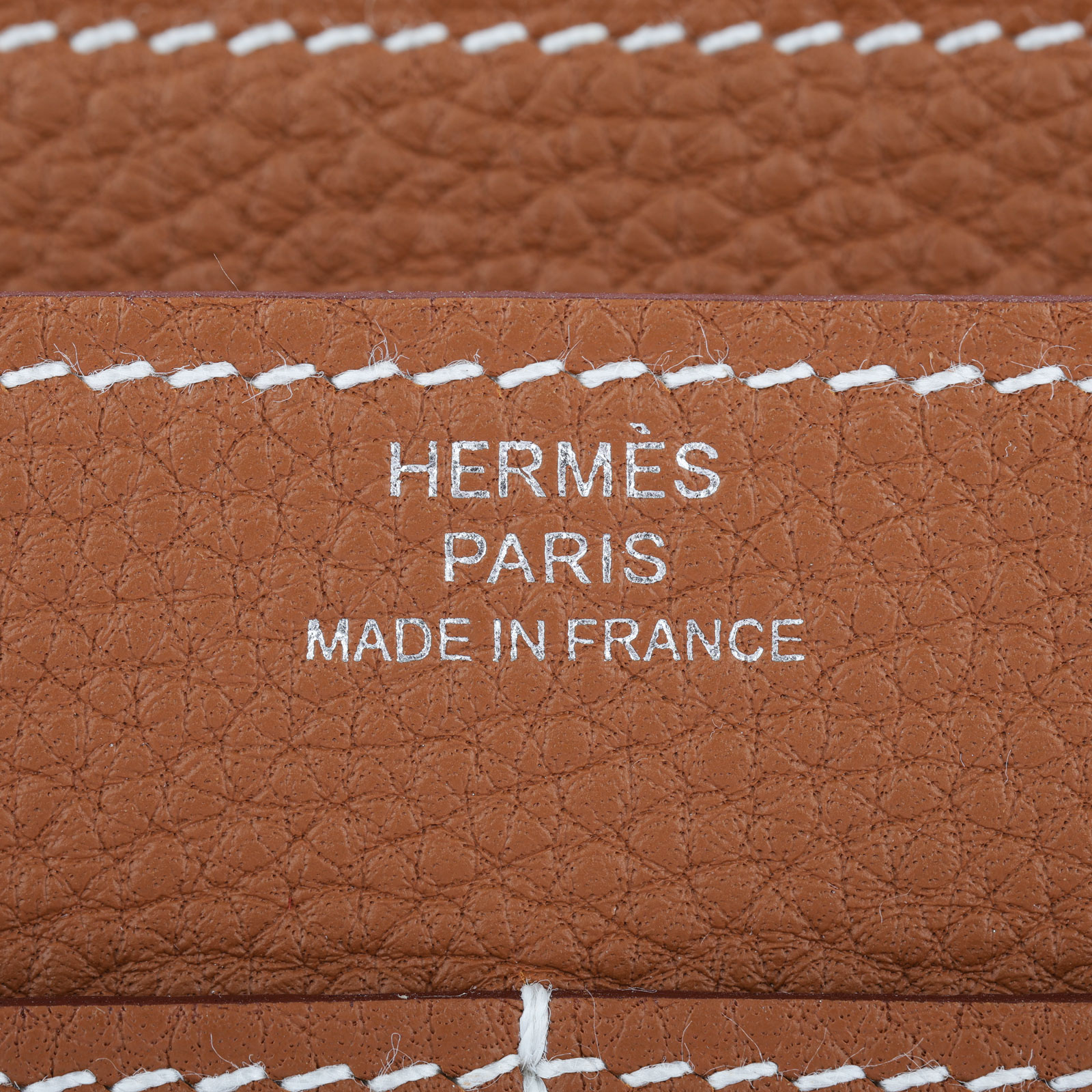 愛馬仕 Hermès Dogon Wallet 錢包 長夾 DOGONW W刻 金棕DOGON　DUO 防塵袋/購買證明影本