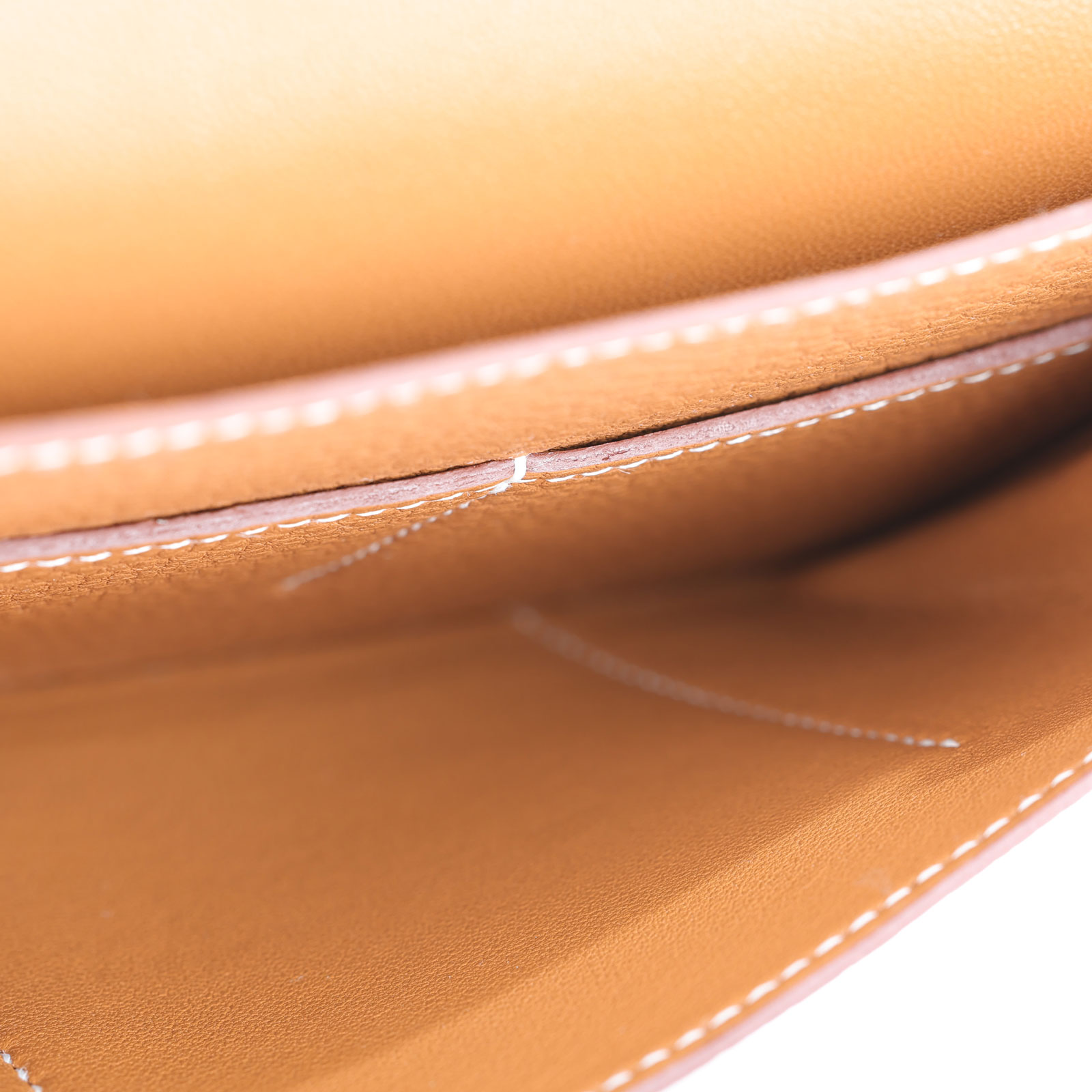 愛馬仕 Hermès Dogon Wallet 錢包 長夾 DOGONW W刻 金棕DOGON　DUO 防塵袋/購買證明影本