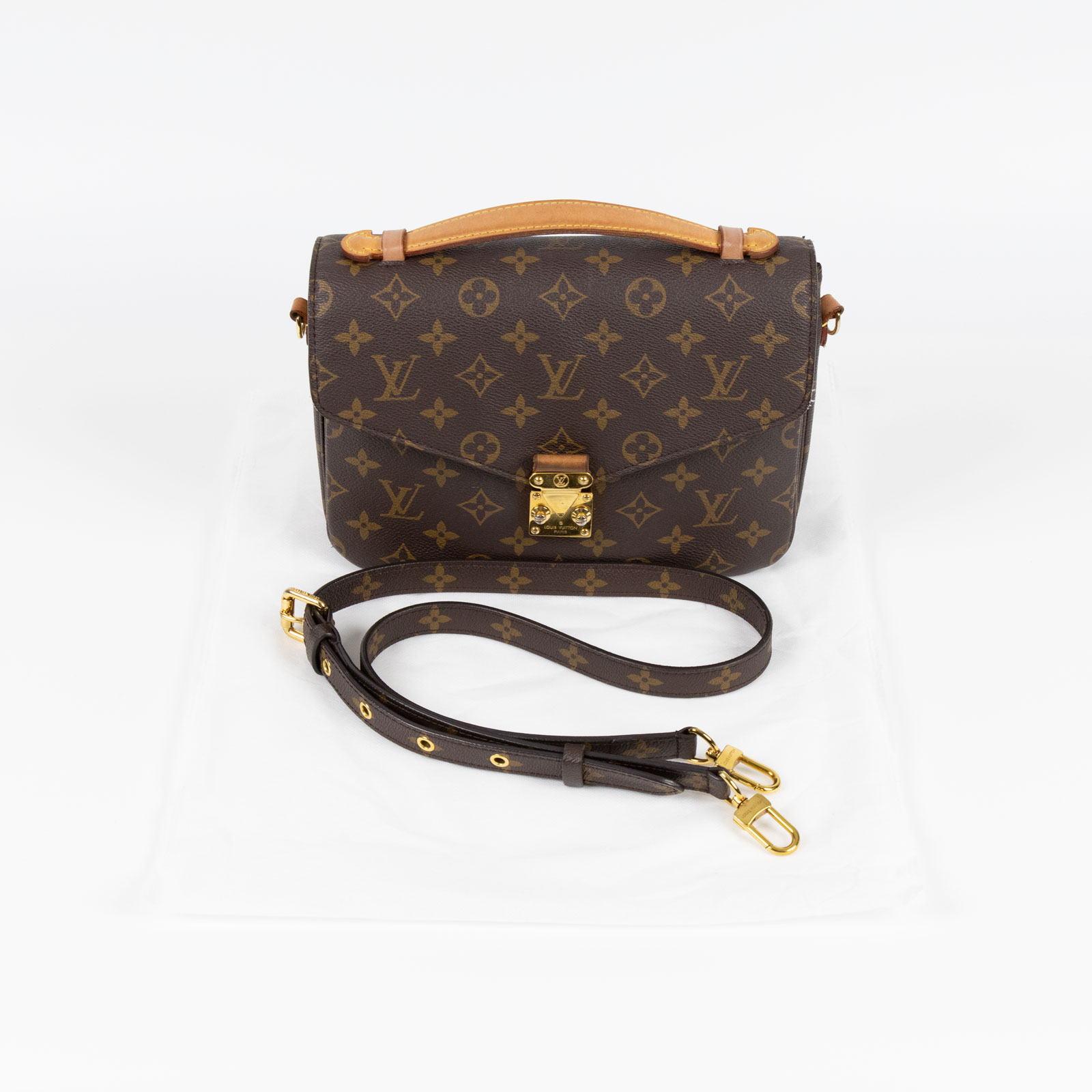 路易威登 LOUIS VUITTON Metis 經典帆布 手提 斜背 郵差包 M40780 原花郵差包 背帶