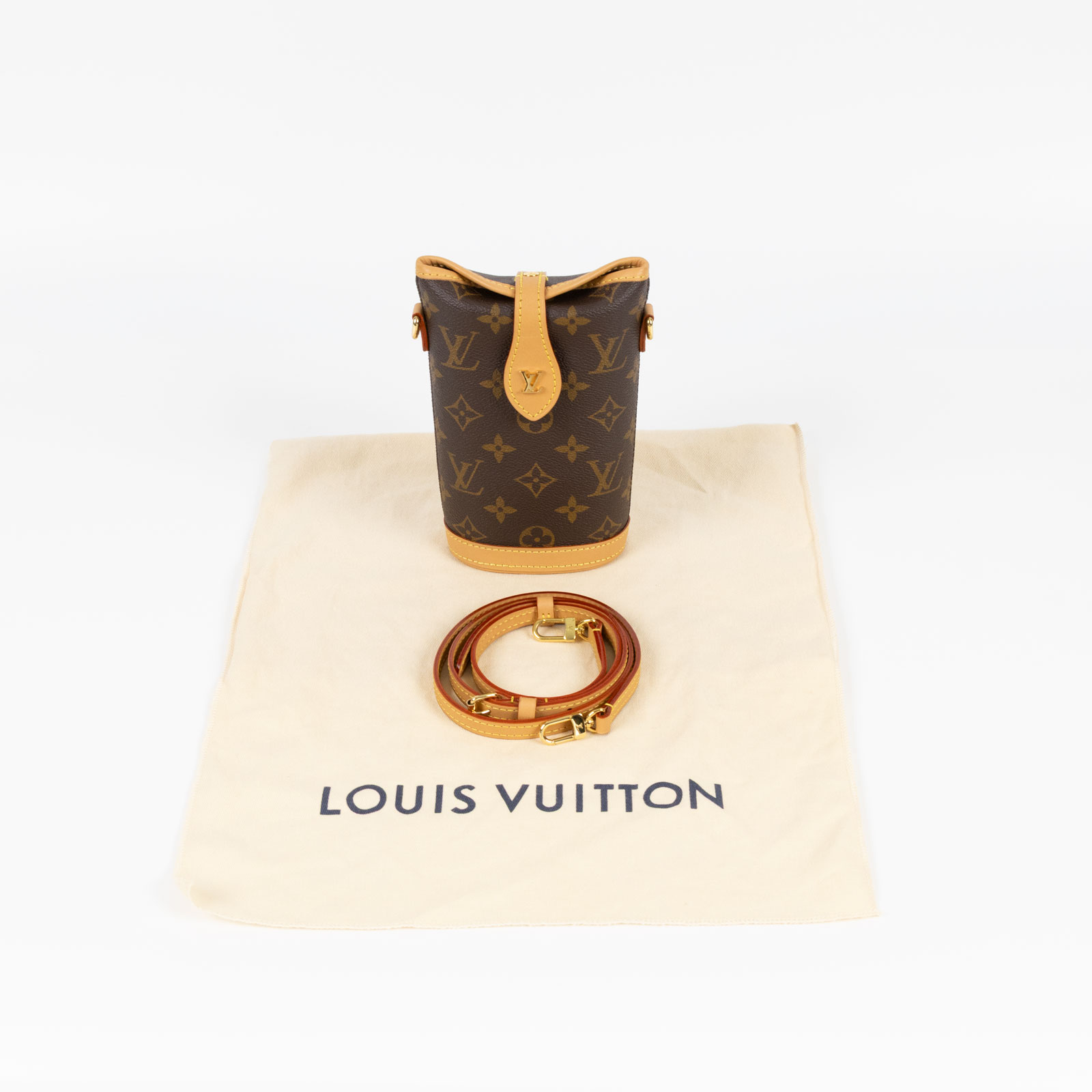 路易威登 LOUIS VUITTON Fold Me Pouch 隨身包 薯條包 M80874 晶片款 原花薯條包Fold Me Pouch 防塵袋