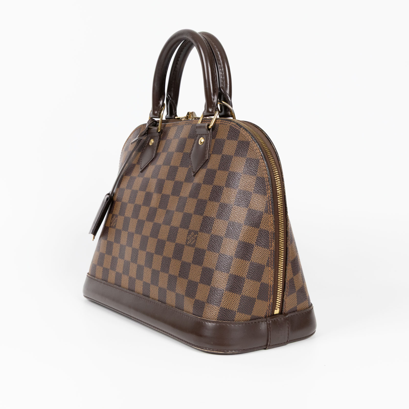 路易威登 LOUIS VUITTON Alma PM 棕棋盤 可斜背 貝殼包  N53151 棋盤格ALMA PM 防塵袋