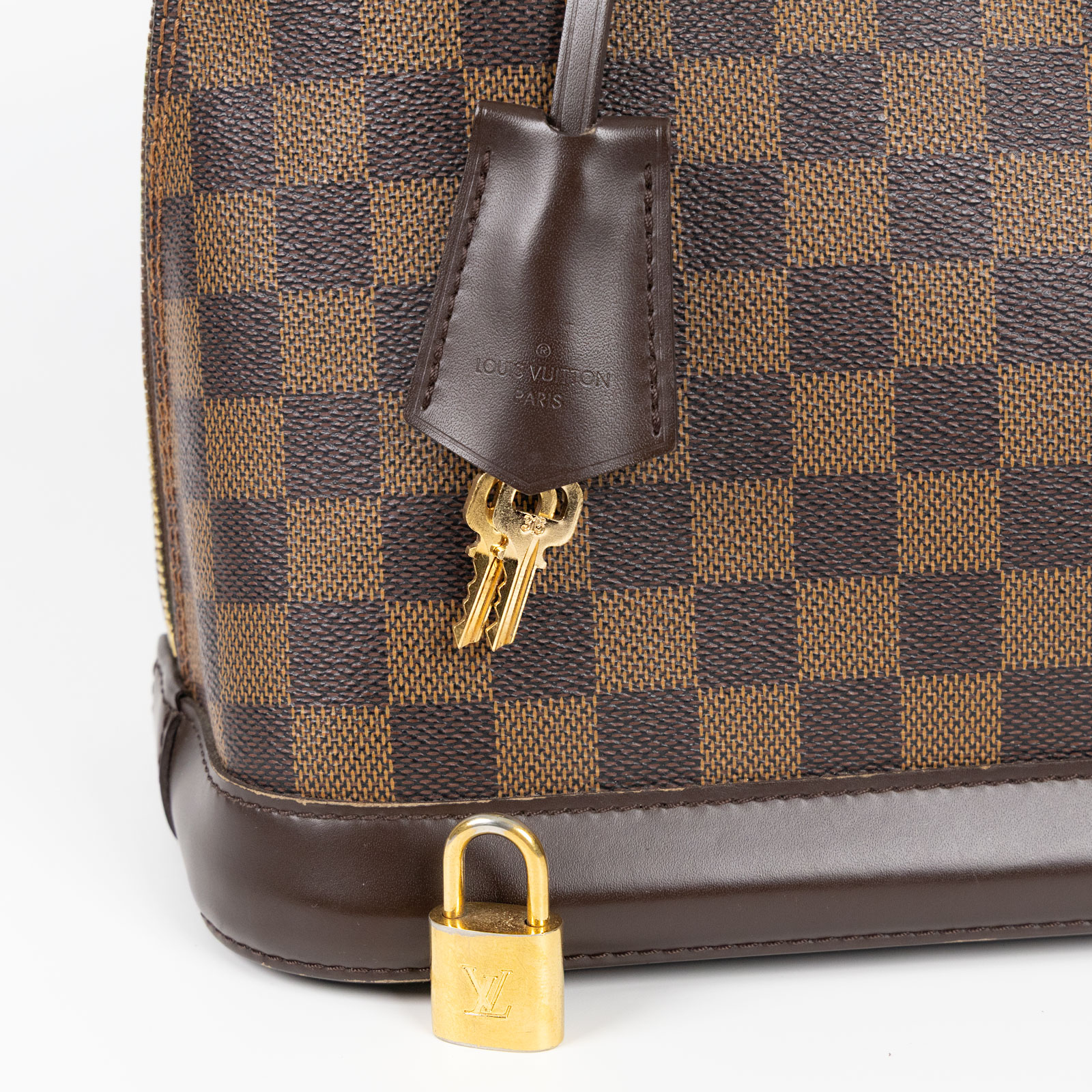 路易威登 LOUIS VUITTON Alma PM 棕棋盤 可斜背 貝殼包  N53151 棋盤格ALMA PM 防塵袋