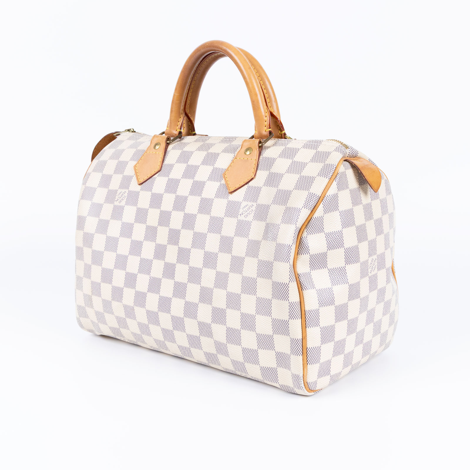 路易威登 LOUIS VUITTON Speedy 30白棋盤 手提波士頓包 N41370 白棋盤格SPEEDY30 防塵袋