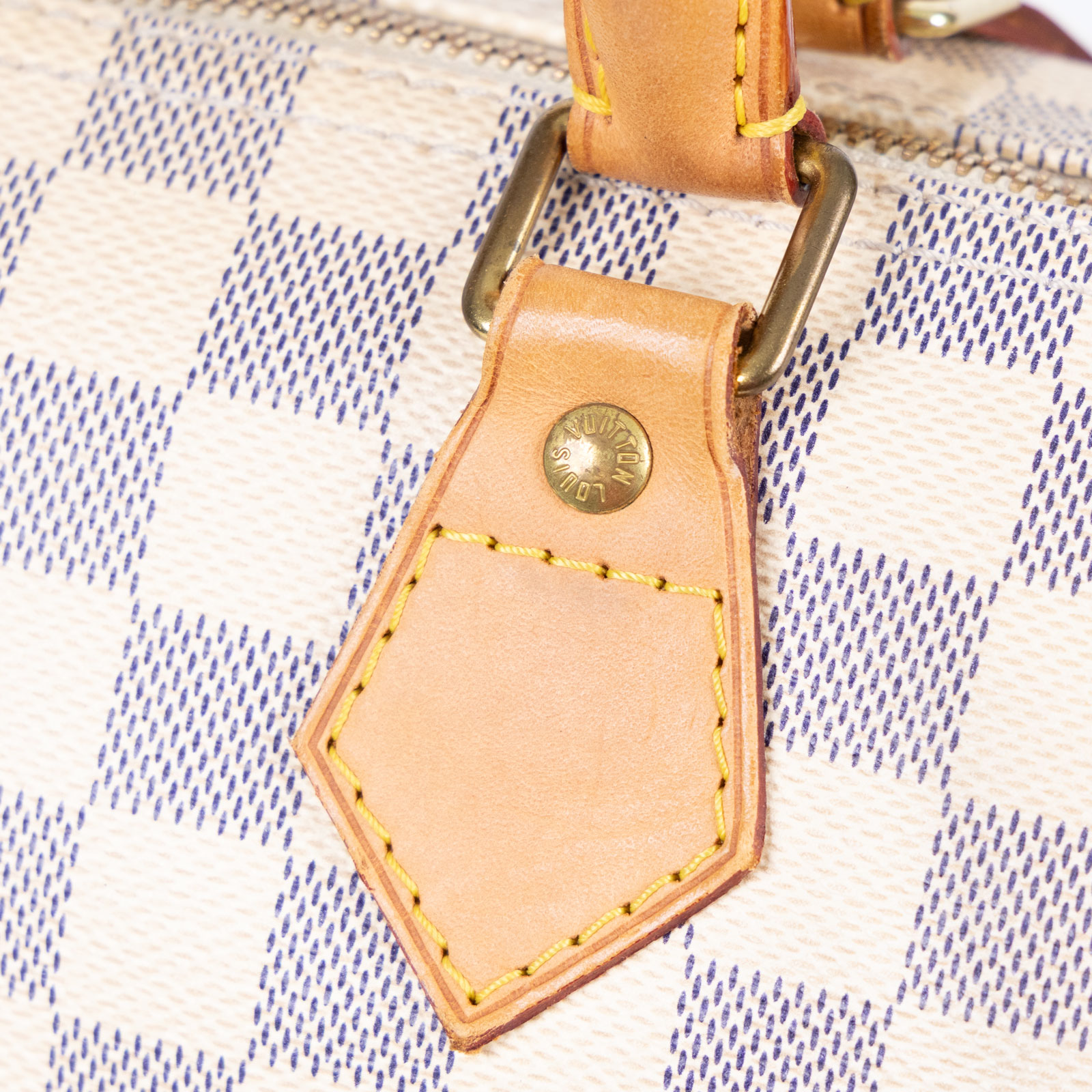 路易威登 LOUIS VUITTON Speedy 30白棋盤 手提波士頓包 N41370 白棋盤格SPEEDY30 防塵袋