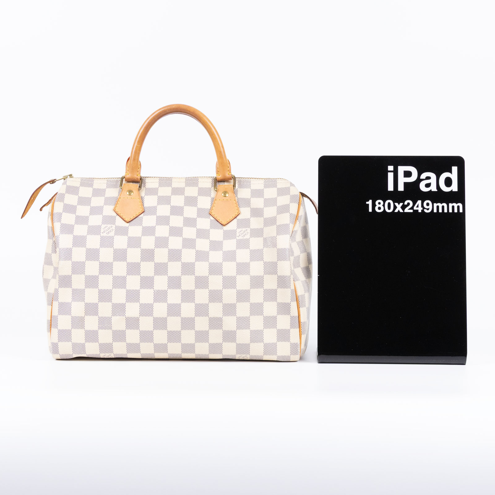 路易威登 LOUIS VUITTON Speedy 30白棋盤 手提波士頓包 N41370 白棋盤格SPEEDY30 防塵袋