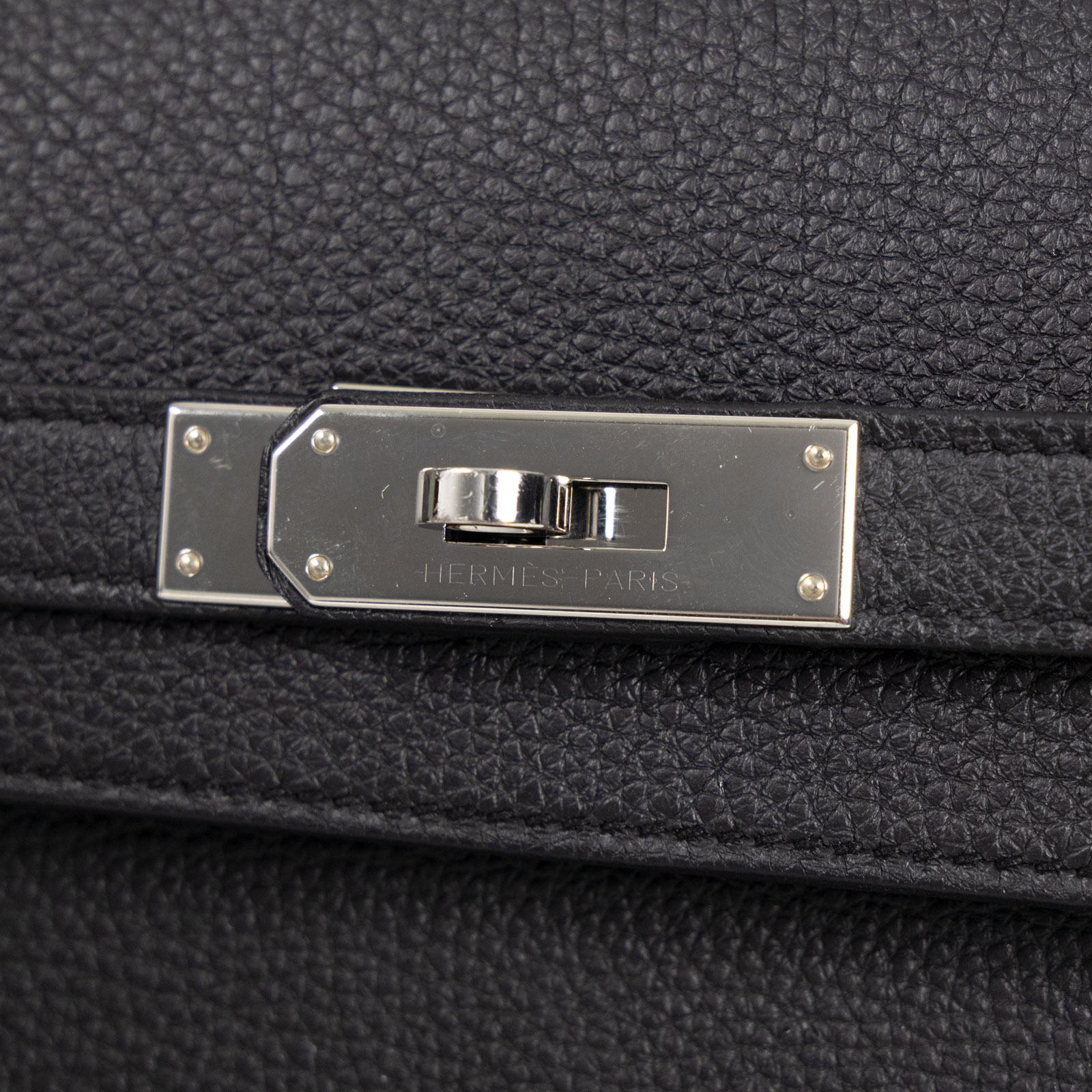 愛馬仕 Hermès kelly Depeches 25 手拿包 DP25 W刻 ☆W刻 黑銀KELLY DEPECHES25 防塵袋/原廠盒子
