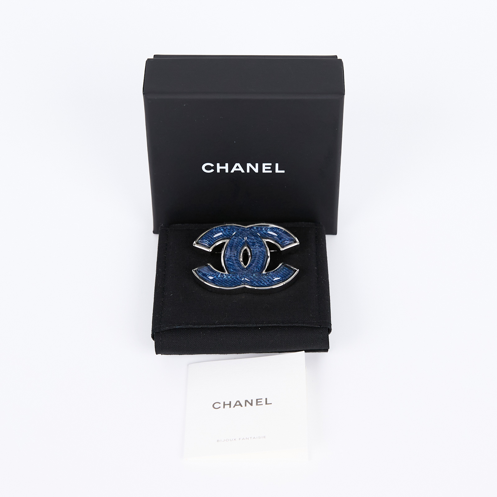 香奈兒 CHANEL 胸針 飾品 D24B 牛仔胸針 原廠盒子