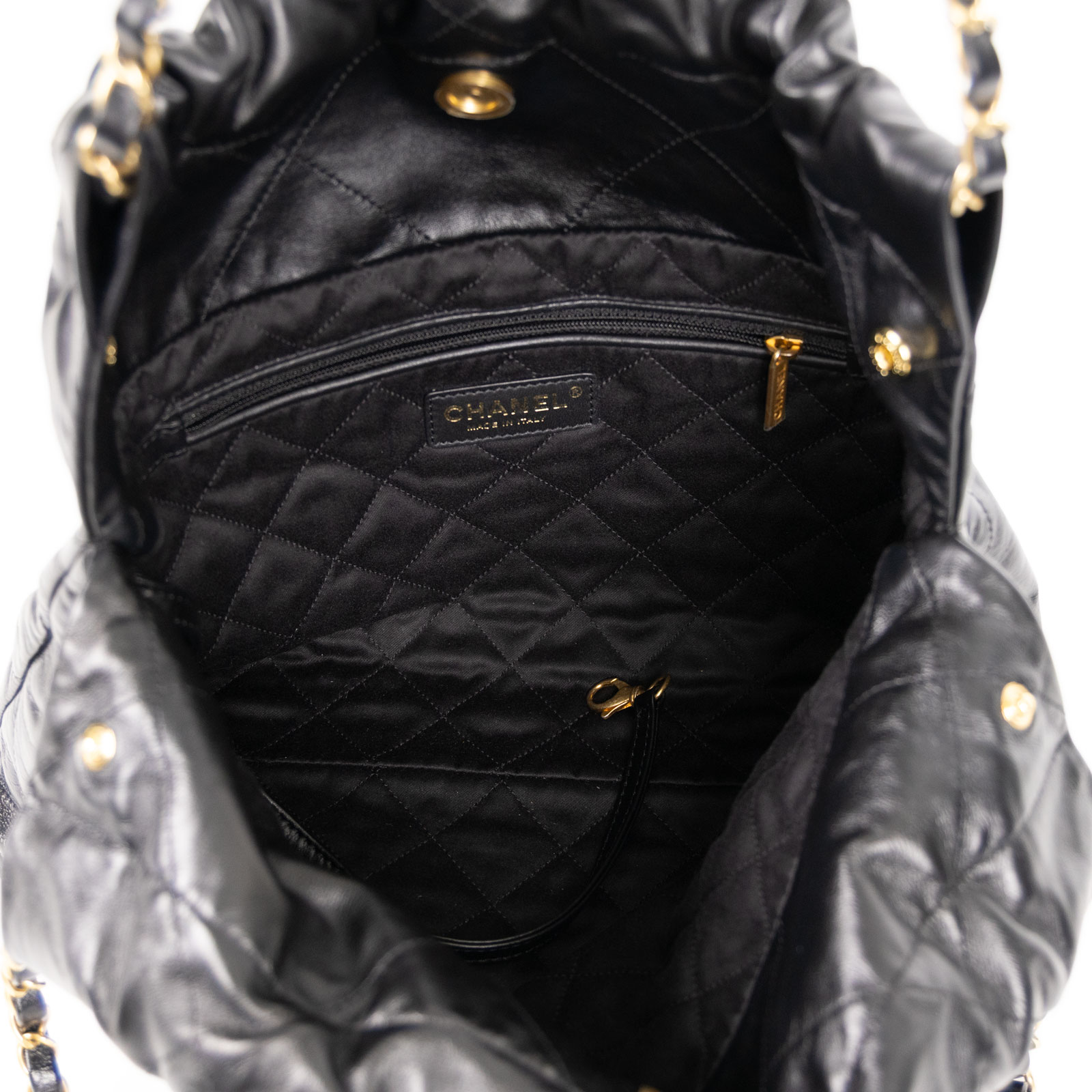 香奈兒 CHANEL 22 小型 束口包 AS3260 晶片款 黑金22包小號 防塵袋