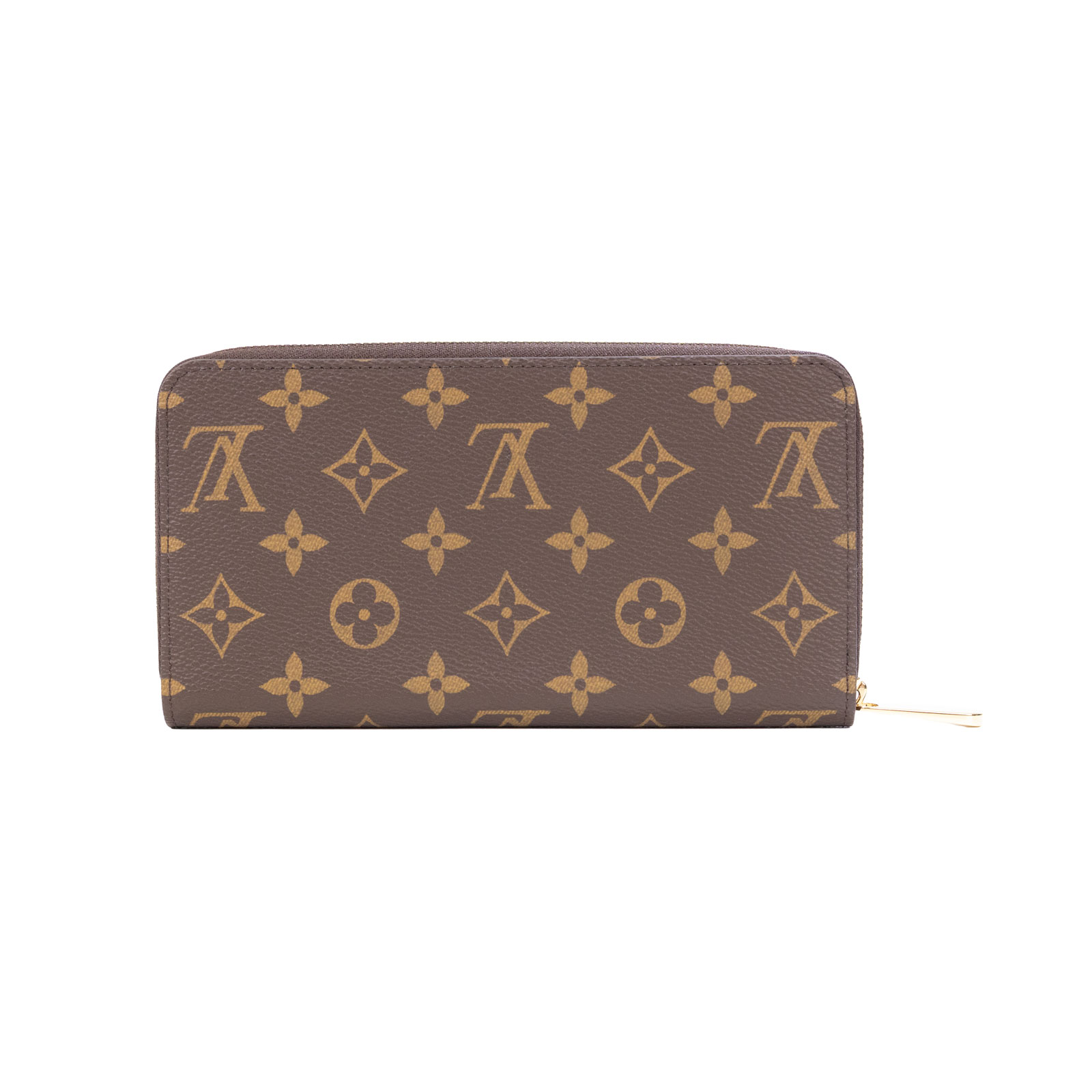 路易威登 LOUIS VUITTON 拉鏈錢包 Monogram帆布 棕色 M42616 晶片款 原花拉鍊長夾 防塵袋