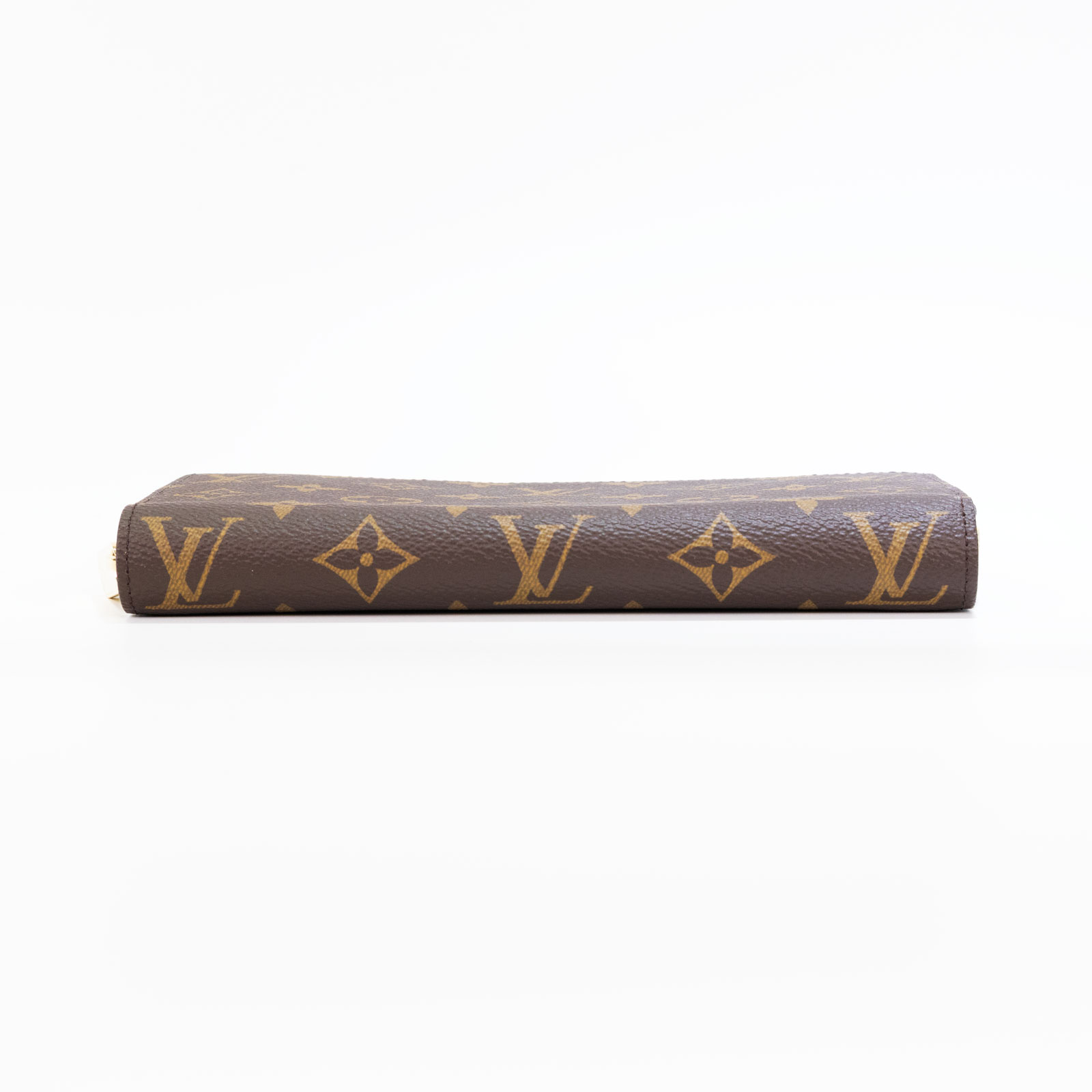 路易威登 LOUIS VUITTON 拉鏈錢包 Monogram帆布 棕色 M42616 晶片款 原花拉鍊長夾 防塵袋