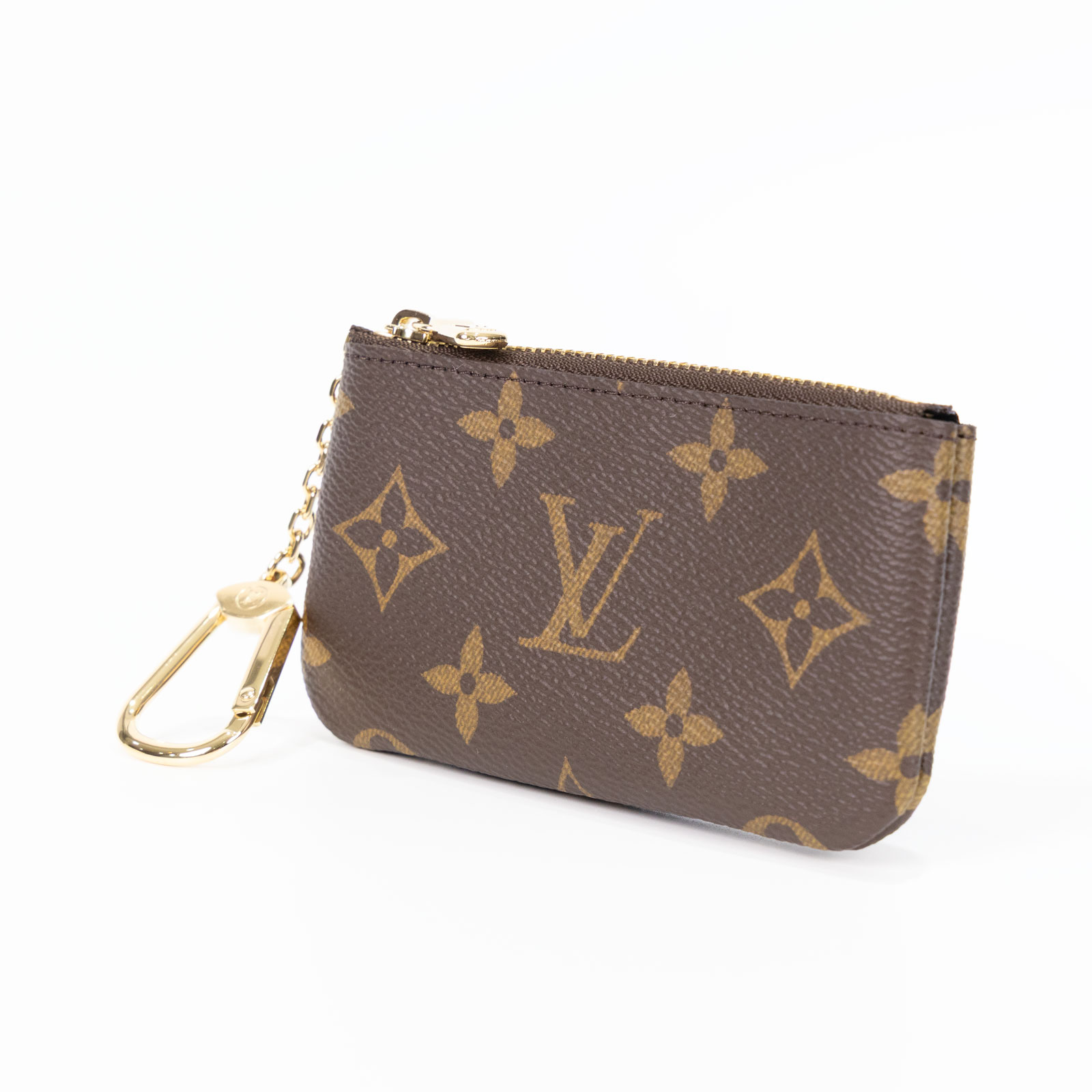 路易威登 LOUIS VUITTON 鑰匙零錢包 吊飾 M62650 晶片款 原花拉鍊鑰匙包 防塵袋