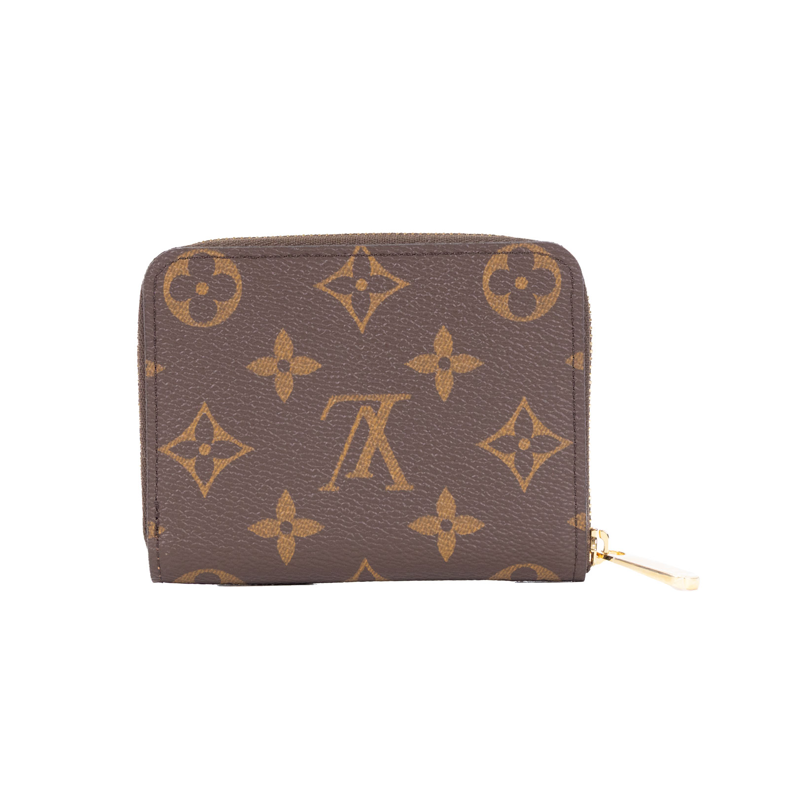 路易威登 LOUIS VUITTON 拉鏈零錢包 經典帆布 M60067 晶片款 原花拉鍊卡包 防塵袋