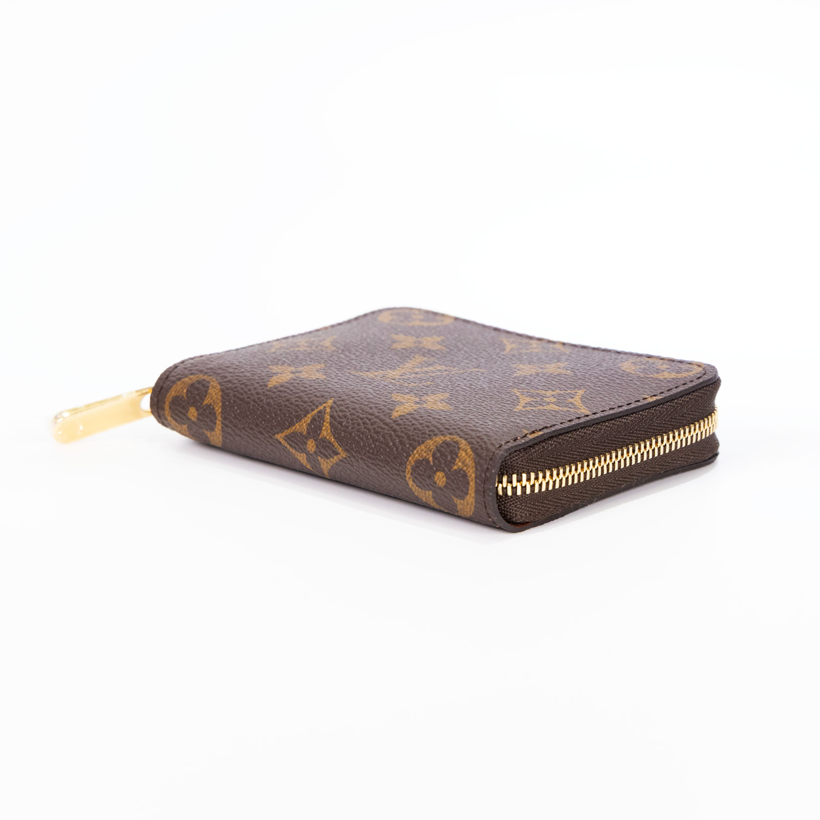 路易威登 LOUIS VUITTON 拉鏈零錢包 經典帆布 M60067 晶片款 原花拉鍊卡包 防塵袋