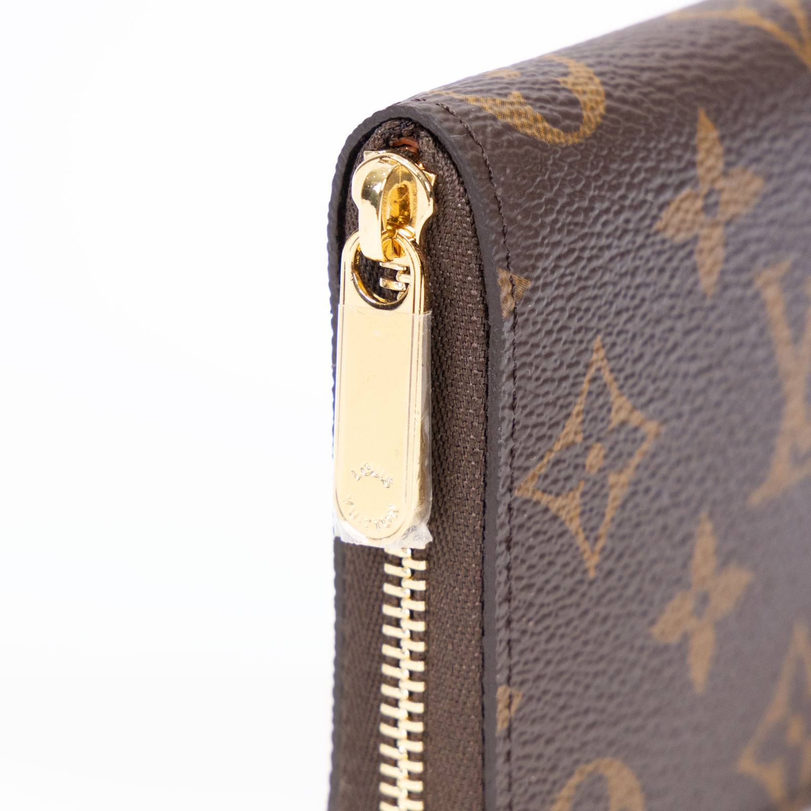 路易威登 LOUIS VUITTON 拉鏈零錢包 經典帆布 M60067 晶片款 原花拉鍊卡包 防塵袋