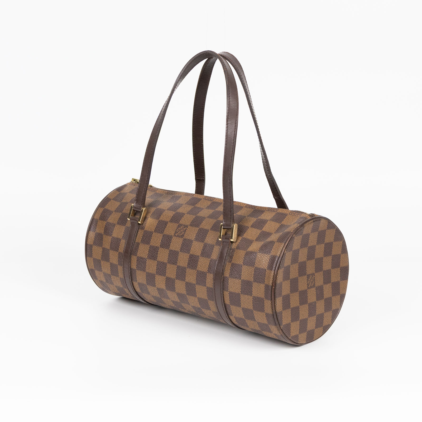 路易威登 LOUIS VUITTON Papillon NM 圓筒包 手提包 棕棋盤格 N41210 棕棋盤PAPILLON 無附屬品