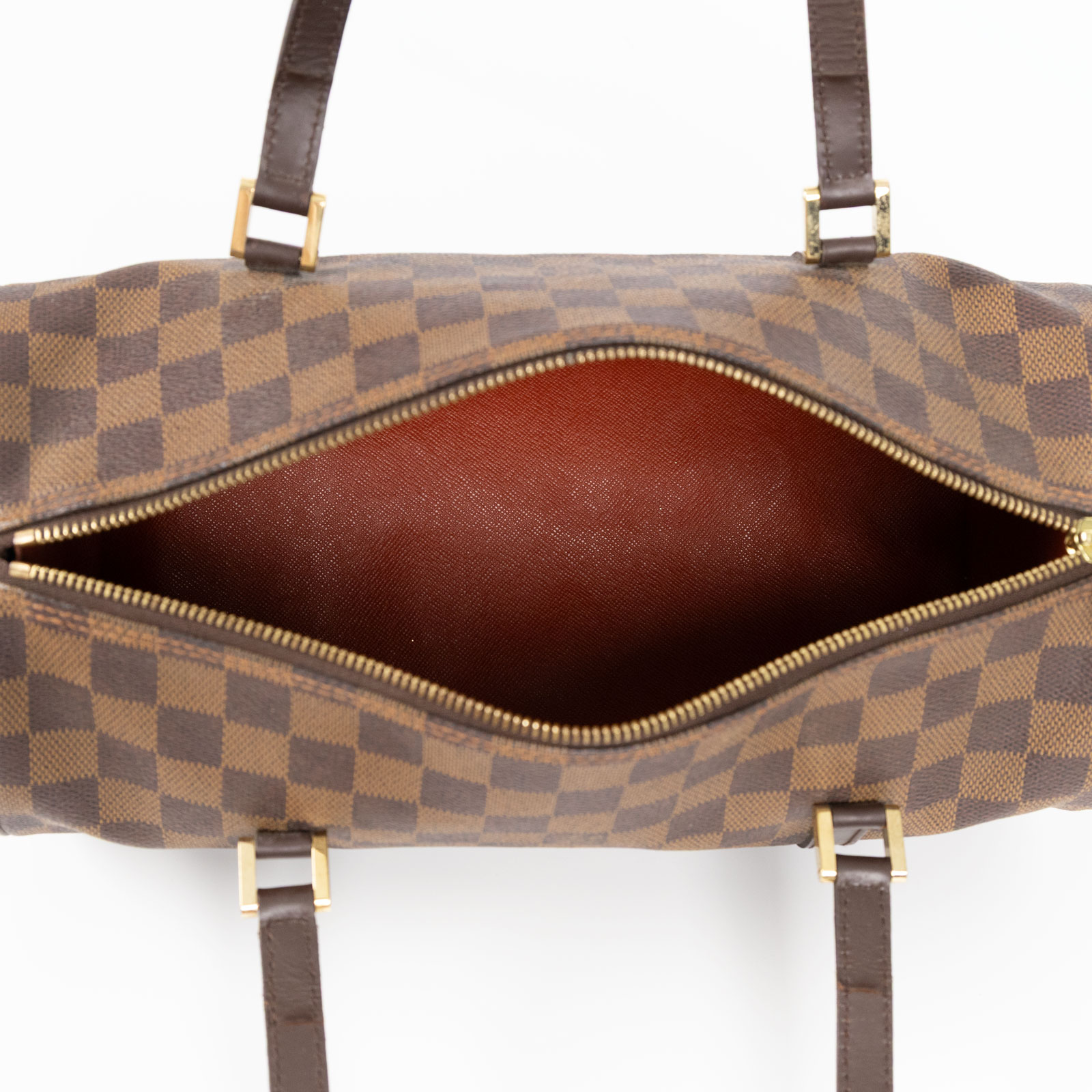 路易威登 LOUIS VUITTON Papillon NM 圓筒包 手提包 棕棋盤格 N41210 棕棋盤PAPILLON 無附屬品