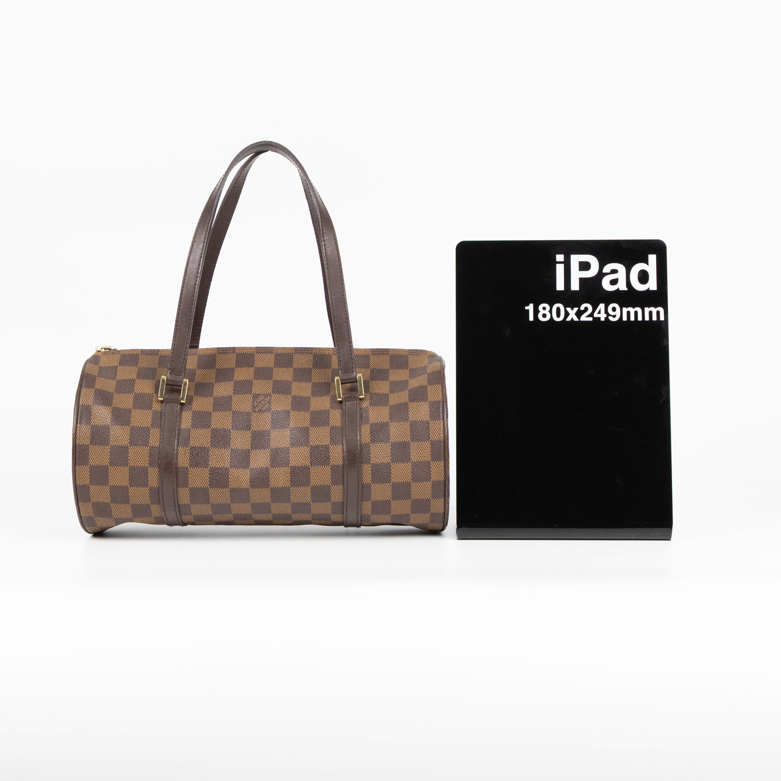 路易威登 LOUIS VUITTON Papillon NM 圓筒包 手提包 棕棋盤格 N41210 棕棋盤PAPILLON 無附屬品